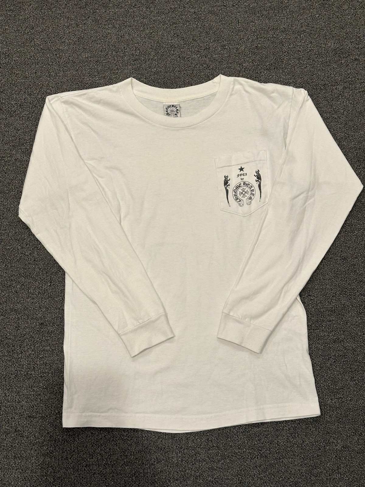 Vintage CHROME HEARTS FOTI Long Sleeve Shirt Size Medium