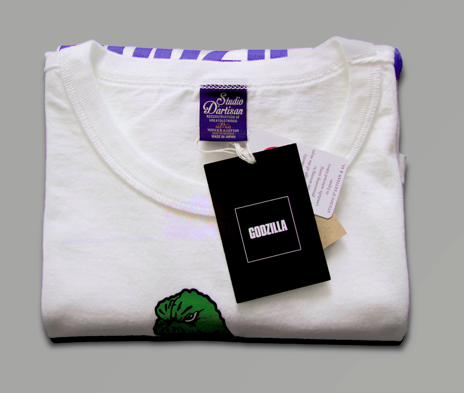 Studio D’Artisan GZ-015 Godzilla Collaboration T-Shirt XL NWT White Japan