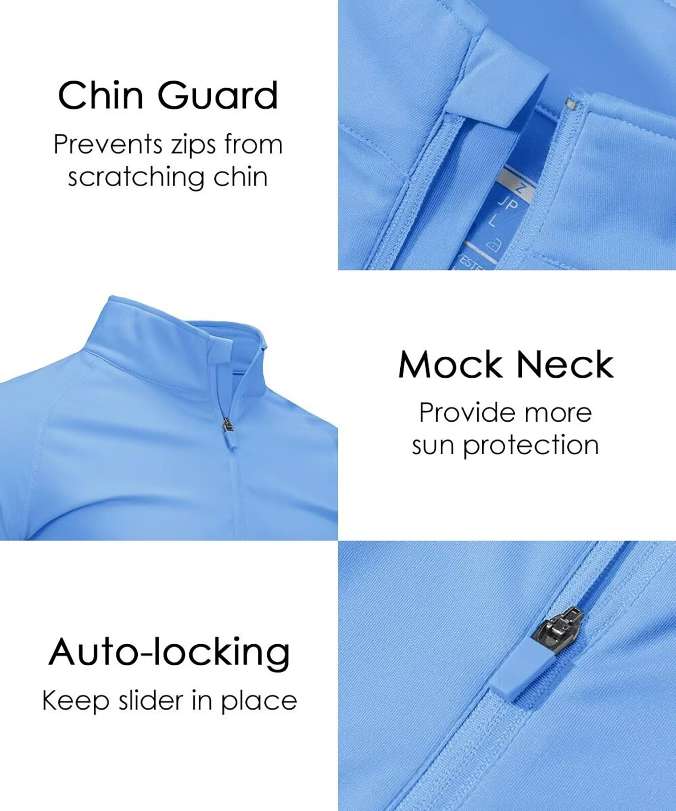 Men’s UPF 50+ T-Shirt 1/4 Zip Up Sun Block UV Protection Outdoor Fishing Shirts