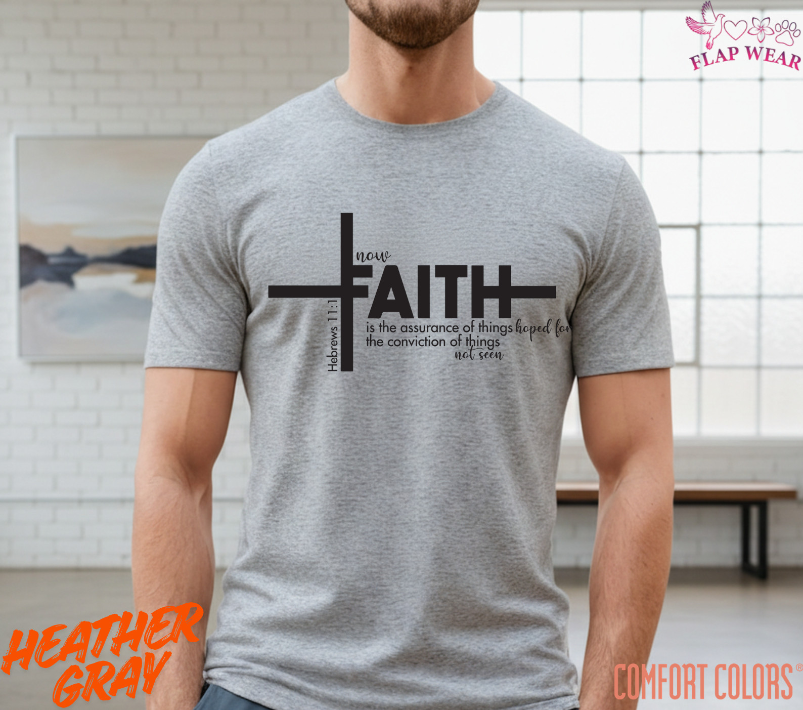 Unisex Hebrews 11:1 Christian T-Shirt, Men T shirt,Women T shirt Gift Religio