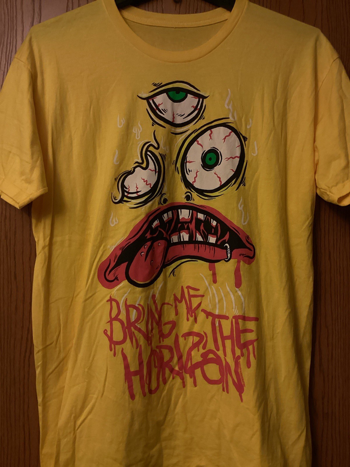 Bring Me The Horizon – Yellow Shirt – Graphic Print – 30.5” x 22” – No Tag