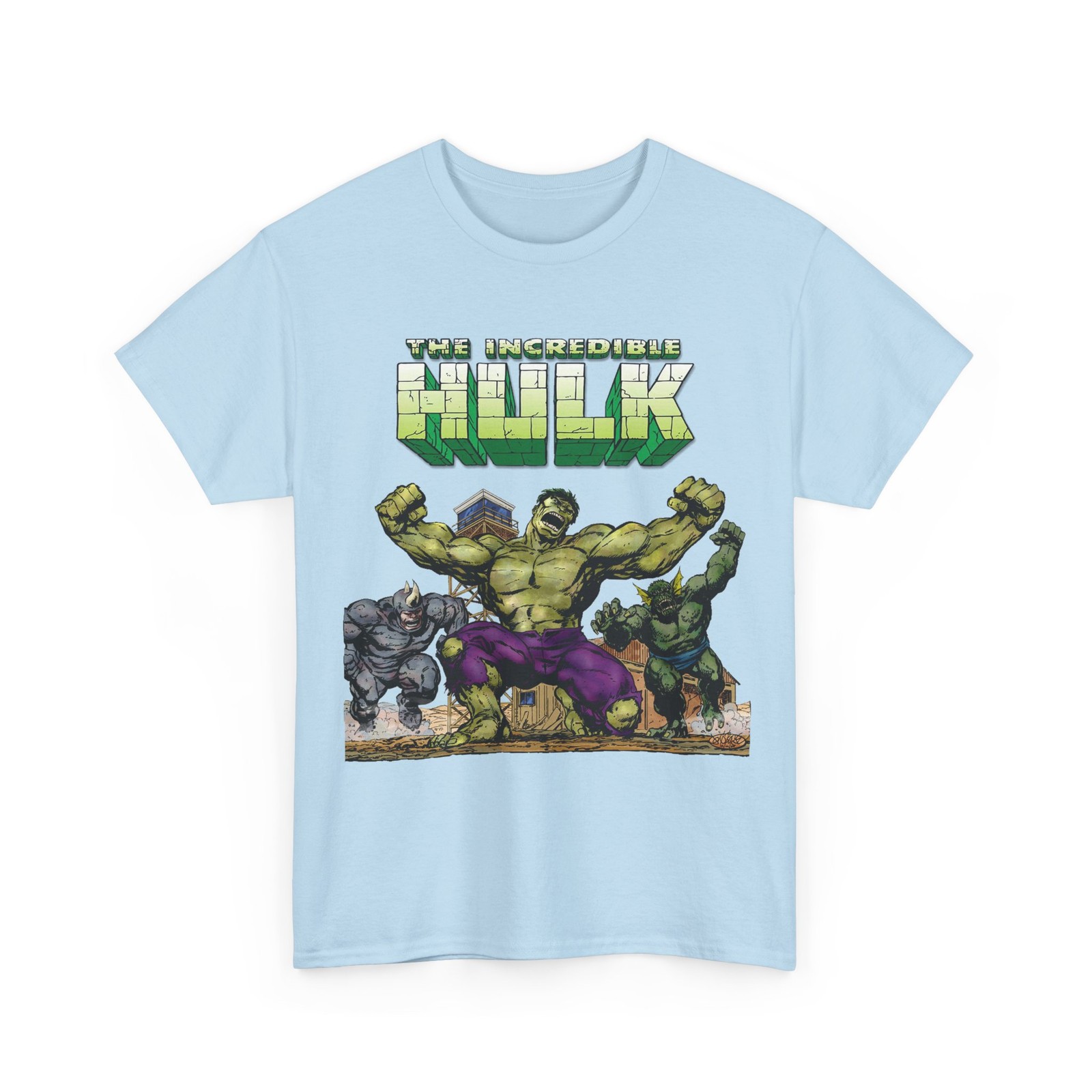 Incredible Hulk T-Shirt John Byrne Art Marvel Comics Rhino Vintage-Style Tee