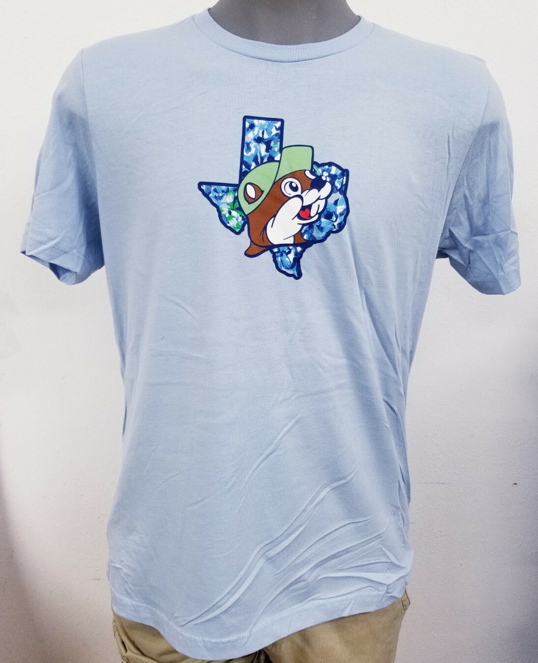 Buc-ee’s Texas Bluebonnets “Picture Perfect” Beaver Blue T-Shirt New Choose Size