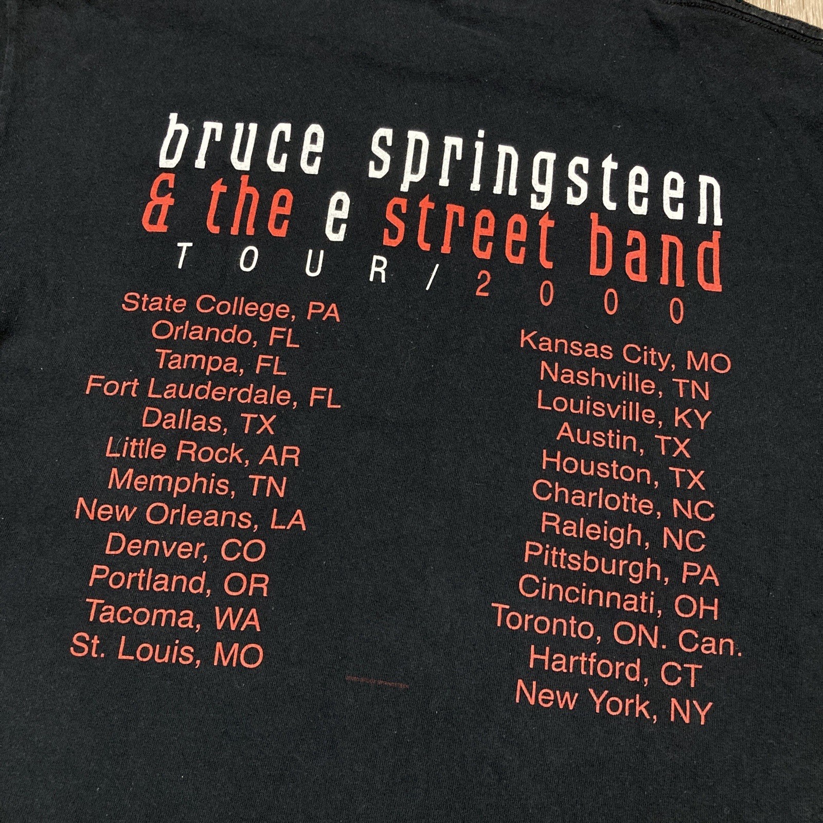 Bruce Springsteen Shirt L 00s Y2k E Street Band Concert Tour Album Tee