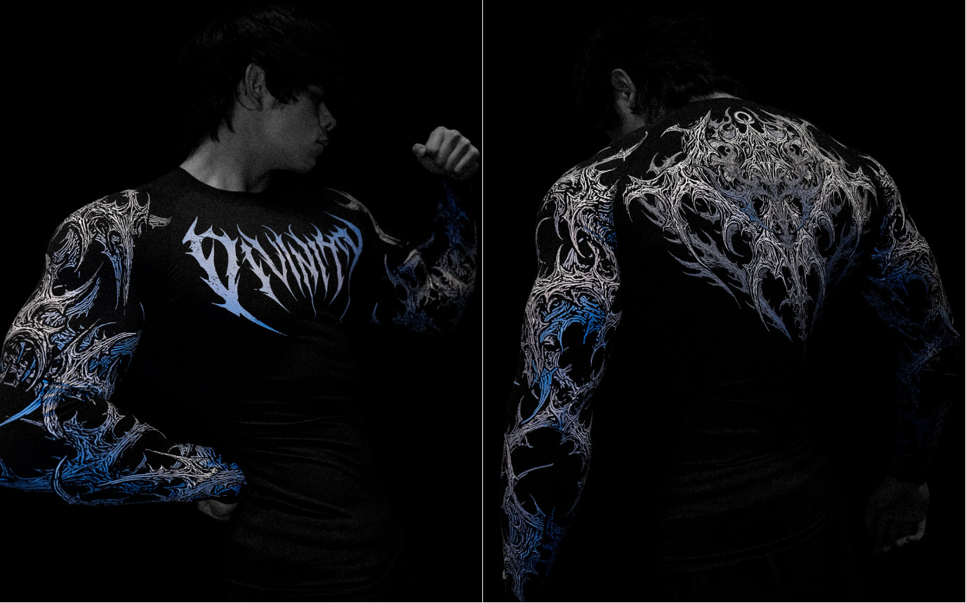 Breathedivinity Striped high-elastic sports tight long-sleeved shirt