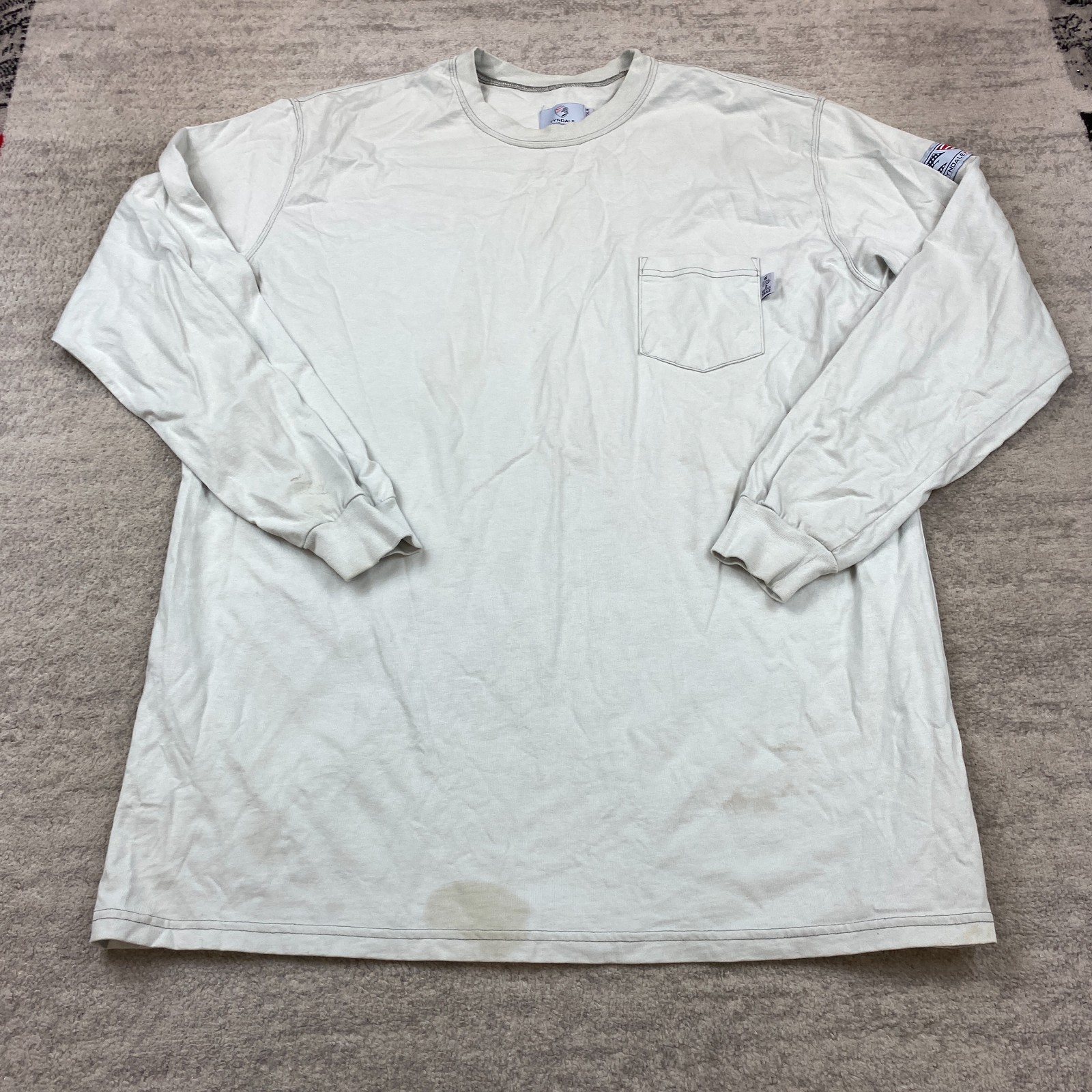 Tyndale FR Shirt 2XL XXL Long Gray CAT 2112 CAL Flame Resistant HRC ARC Rated