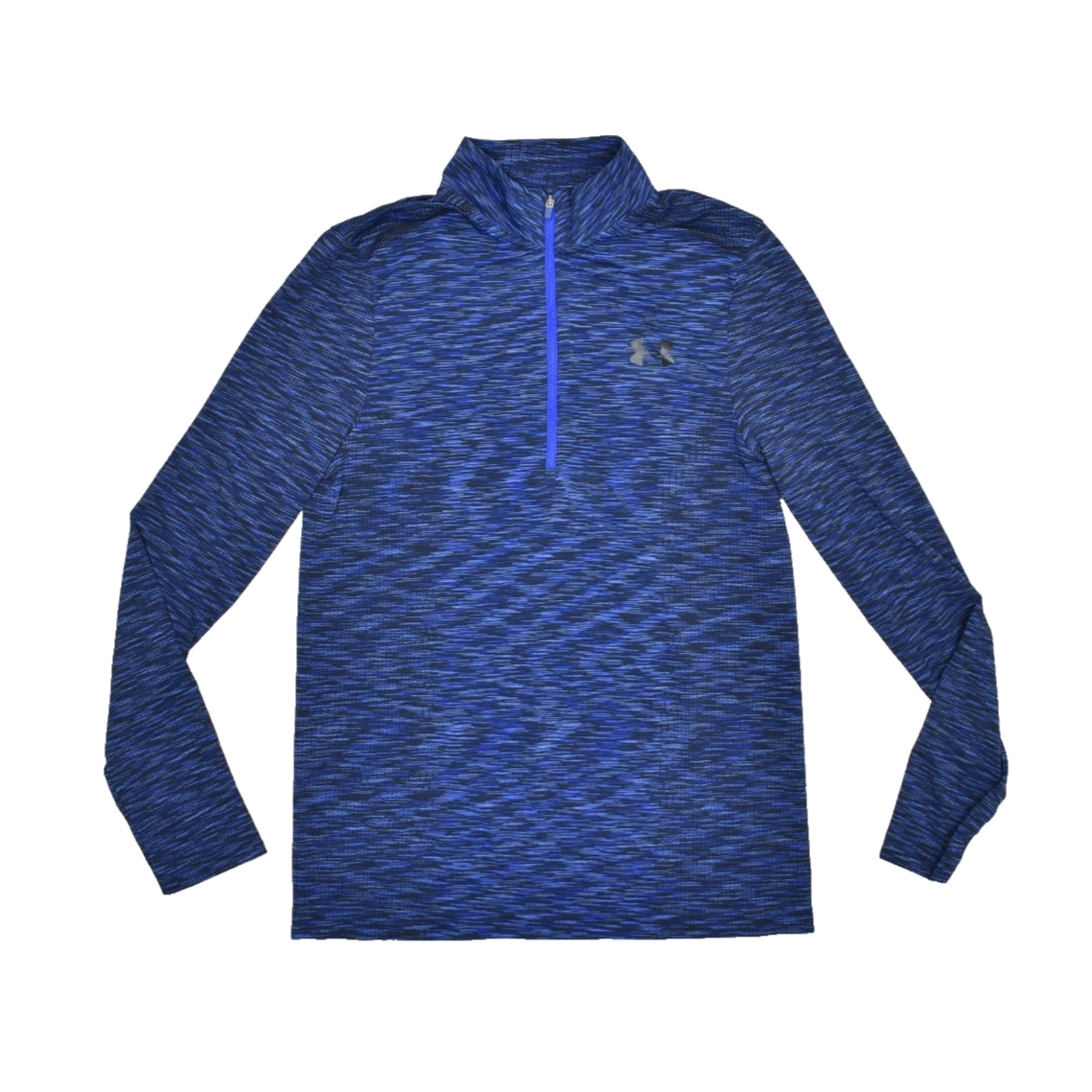 Under Armour HeatGear Men’s 1/4 Zip Pullover Blue Fitted Size S