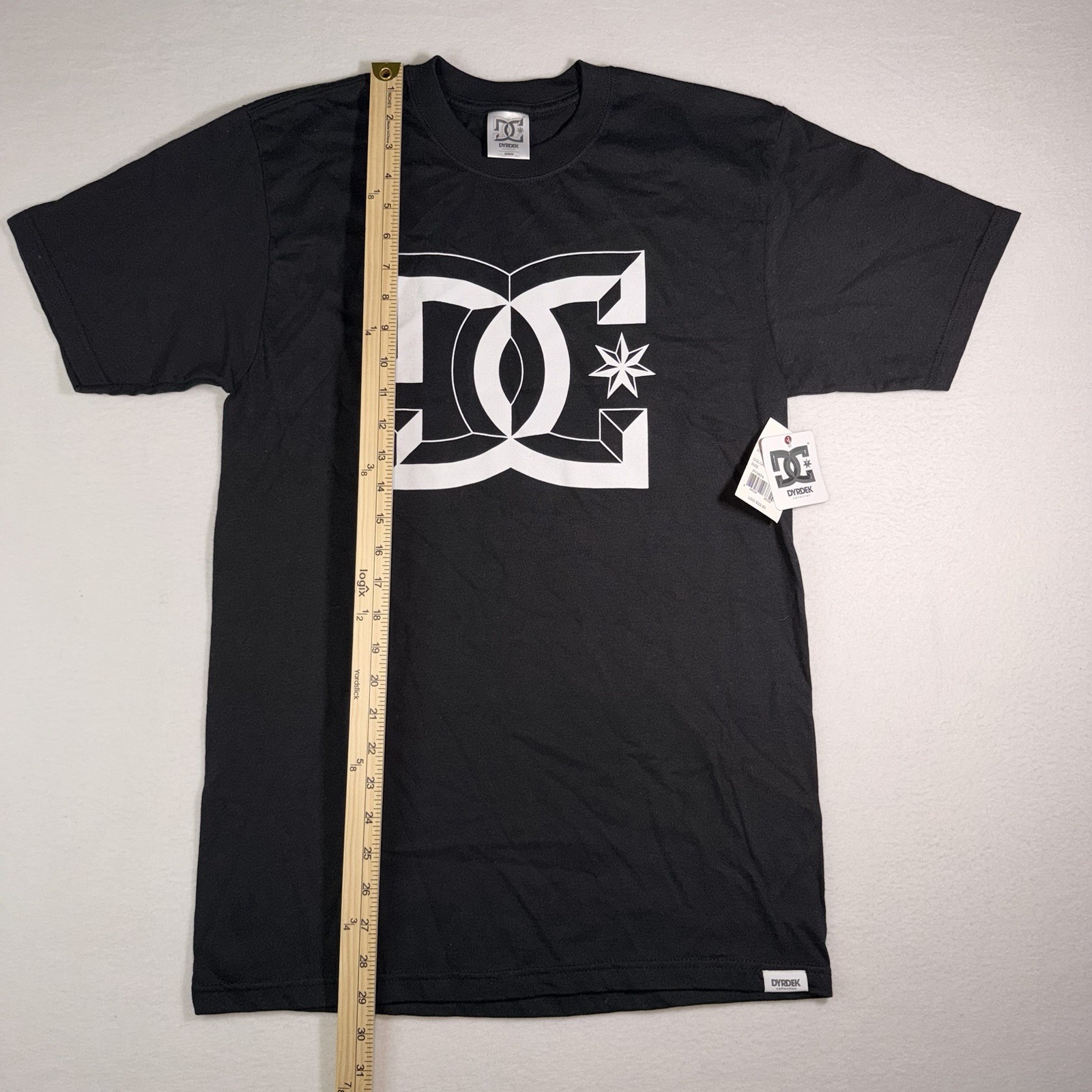 Y2K DC Shoes Rob Dyrdek Collection Graphic Logo Tee Black Medium NWT