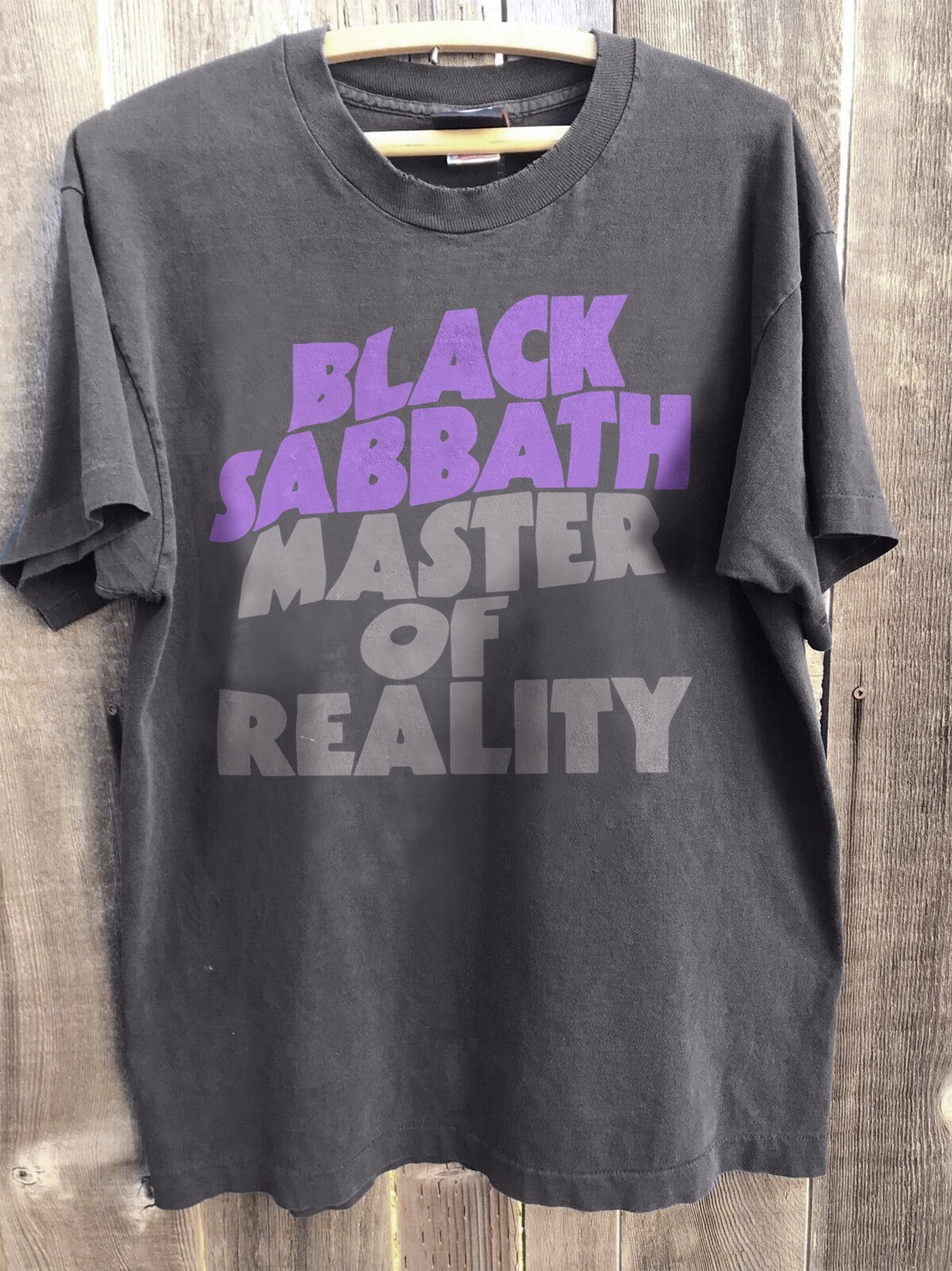 Black Sabbath Master of Reality 90s Charcoal Unisex T-shirt Size S-5XL