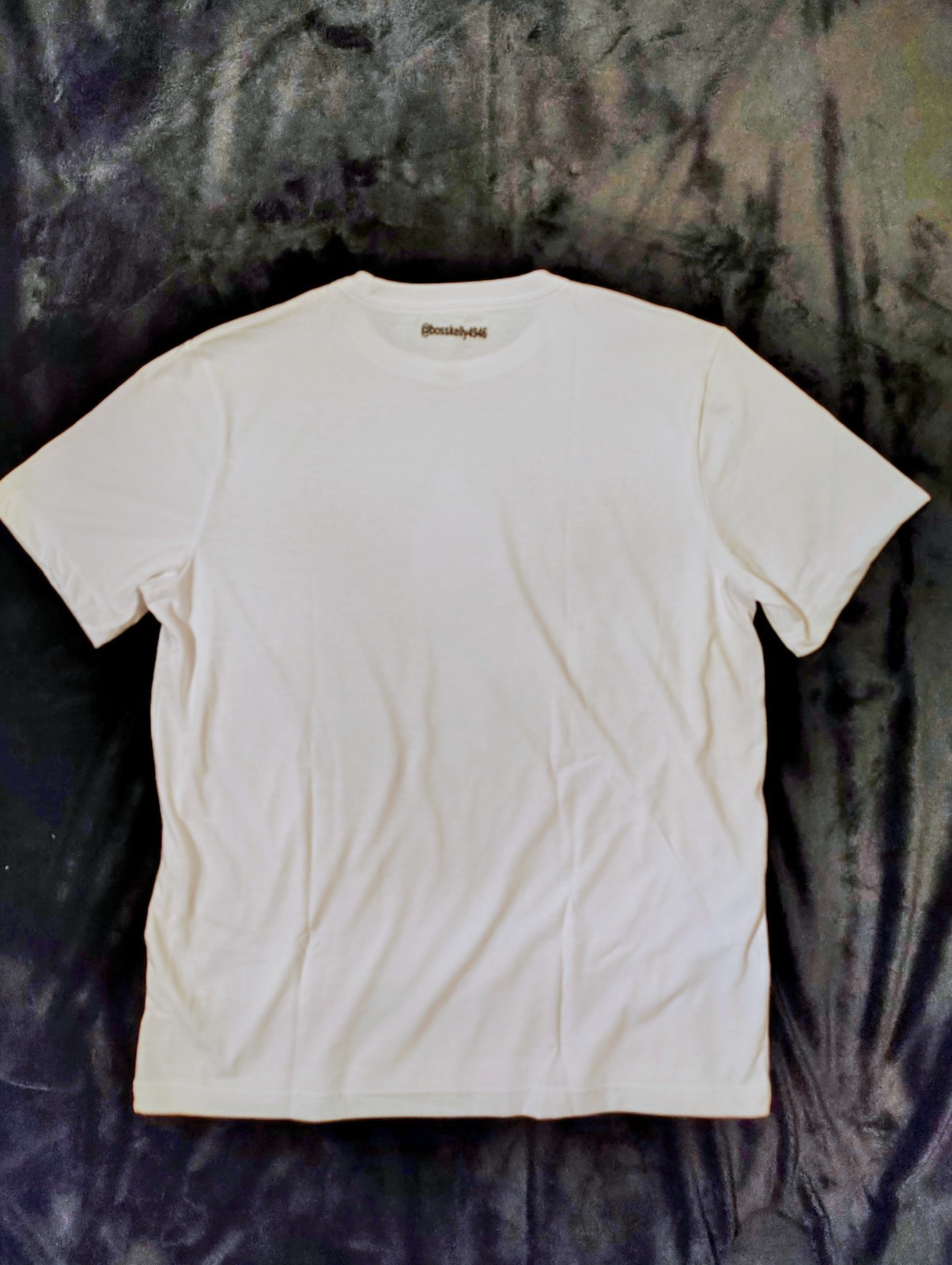 White “Boss Kelly” Logo Cotton Crew Neck Short Sleeve T-Shirt ( S,M,L,XL ,2XL)