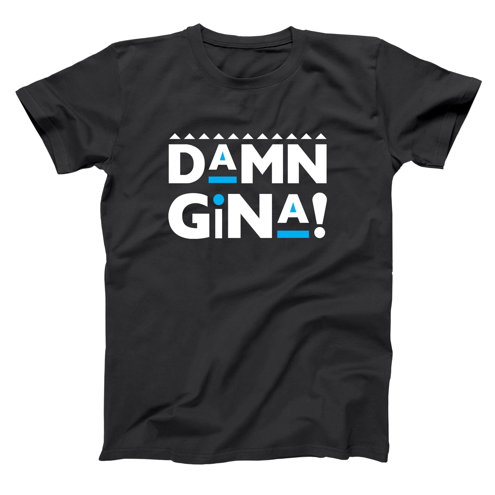 Damn Gina Funny Retro Martin Humor 90S Black Basic Men’s T-Shirt