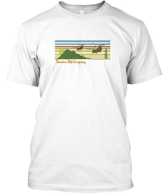 Retro Ch47 Chinook Helicopter Jardem Life Company T-Shirt Made in USA S-5XL