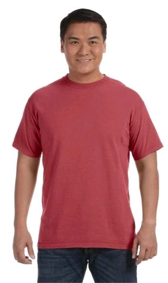 Comfort Colors Cotton Short Sleeves Crew Neck Heavyweight Crimson T-Shirt 2XL