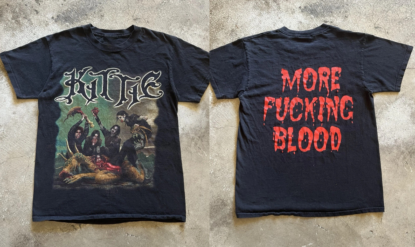 Vintage Kittie Shirt 2sides Canadian Heavy Metal Rock Band Unisex ZL623