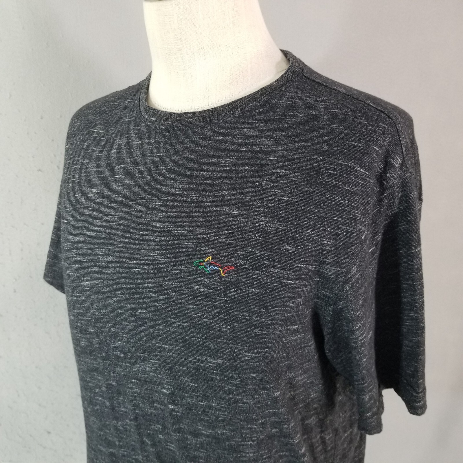 Greg Norman shirt men’s large black Heather short sleeve cotton