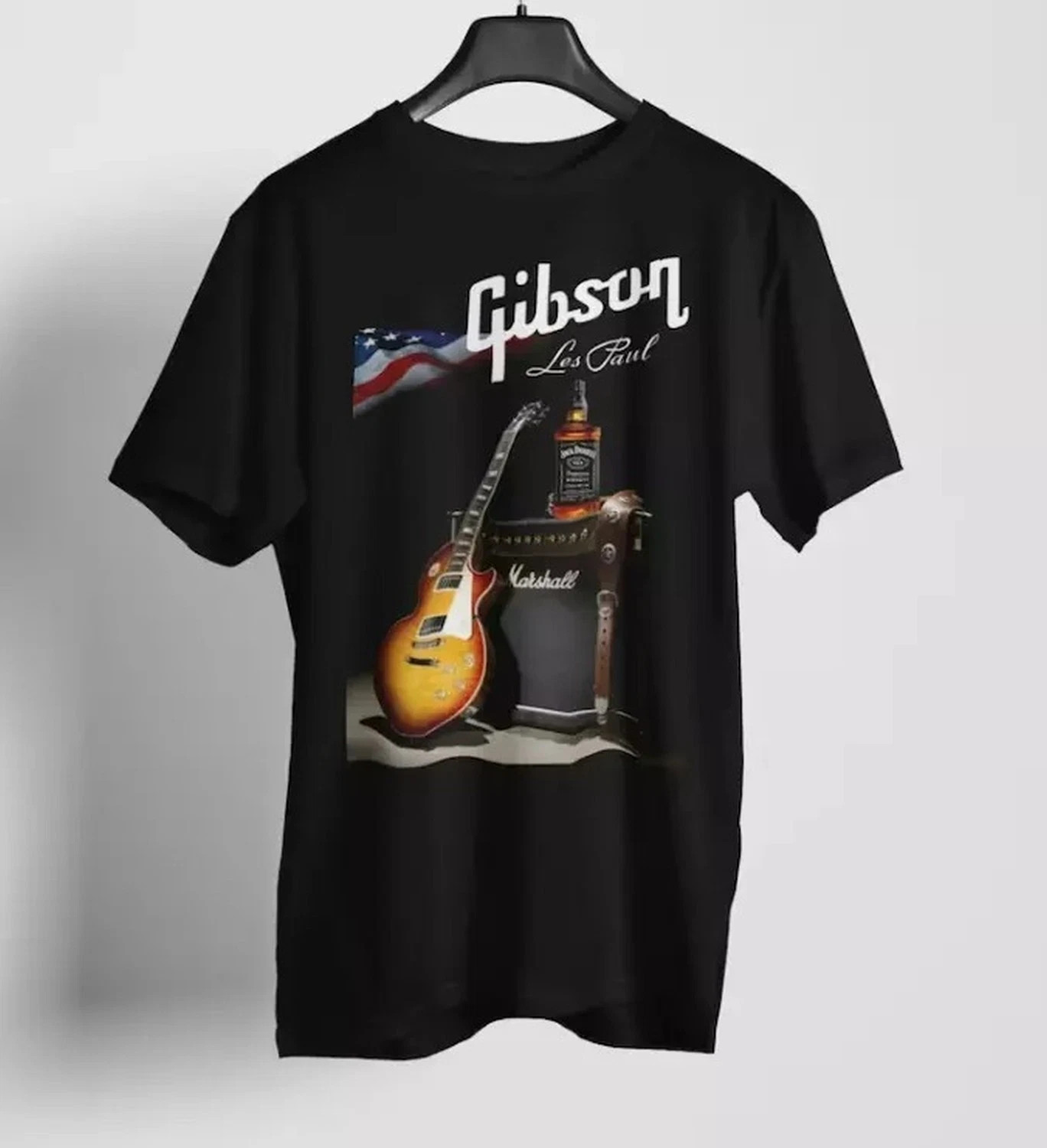 Gibson Les Paul guitar t shirt, ONE SIDE SHIRT, hot, unisex shirt