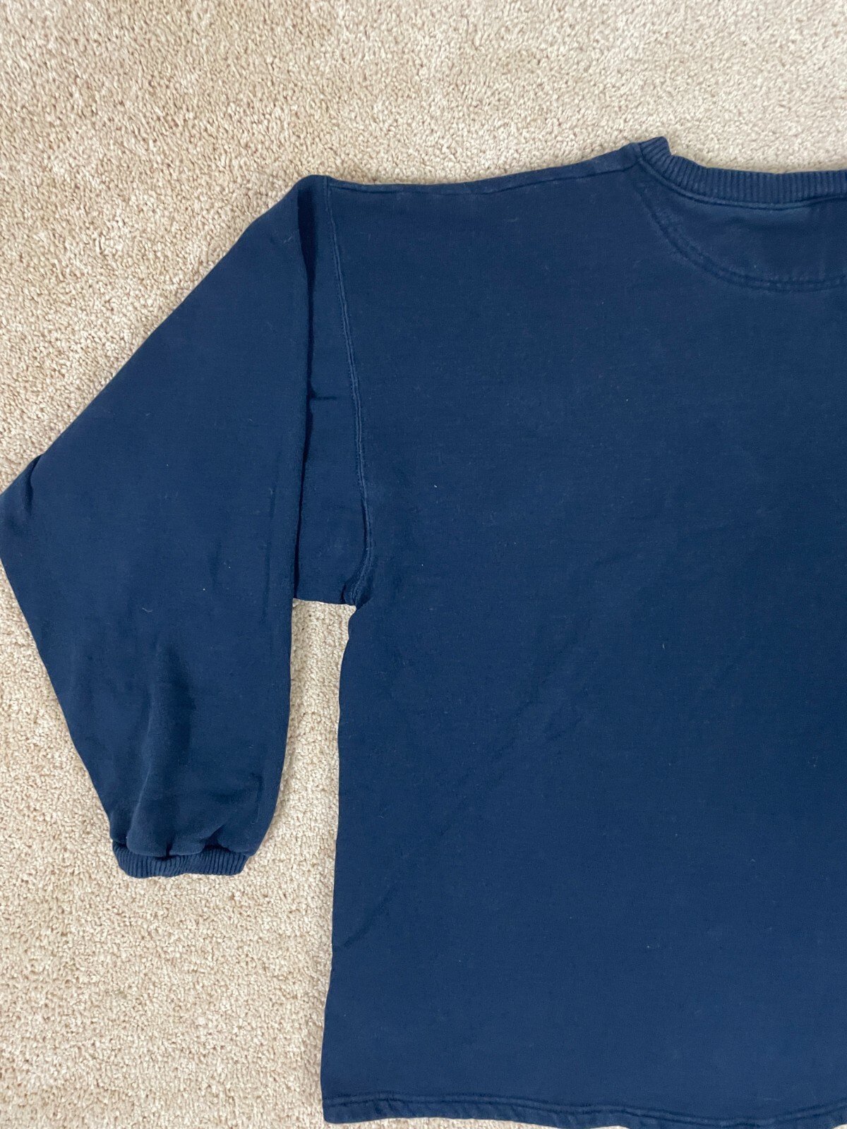 Champion Pullover Henley T-Shirt Mens XLBT Regular Fit Ribbed Cuff Sleeve Blue