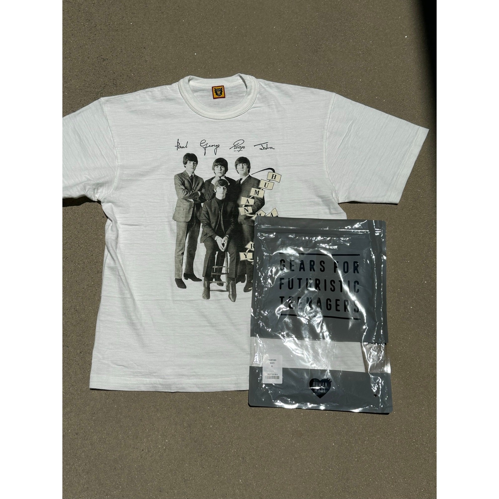 Human Made Japan x The Beatles White T Shirt XL
