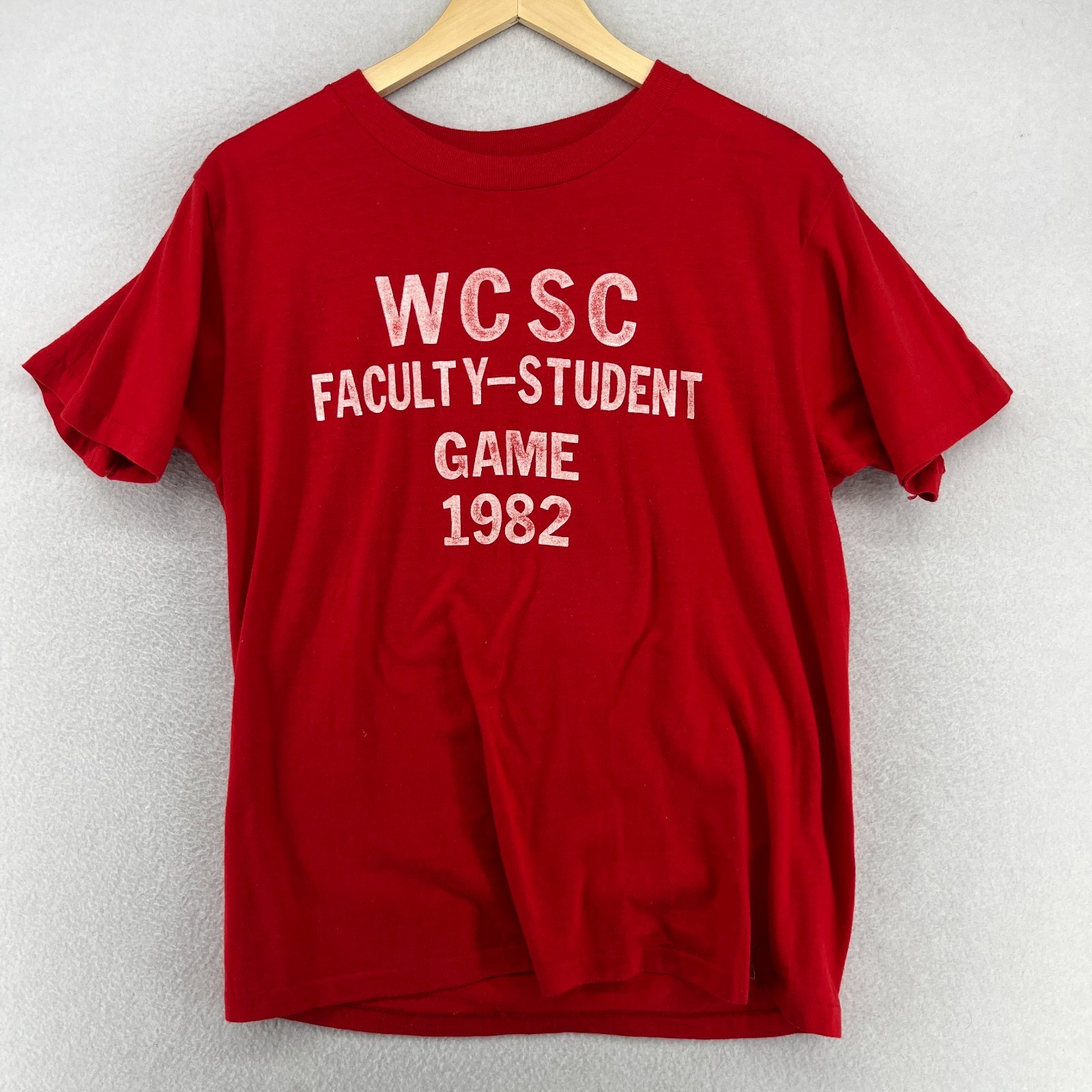 WESTERN CONNECTICUT STATE UNIVERSITY Shirt L College WCSC WCSU WestConn 80s VTG