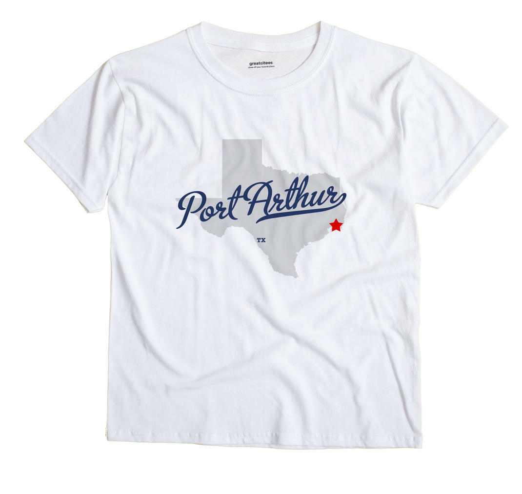 Port Arthur Texas TX Tex T-Shirt MAP