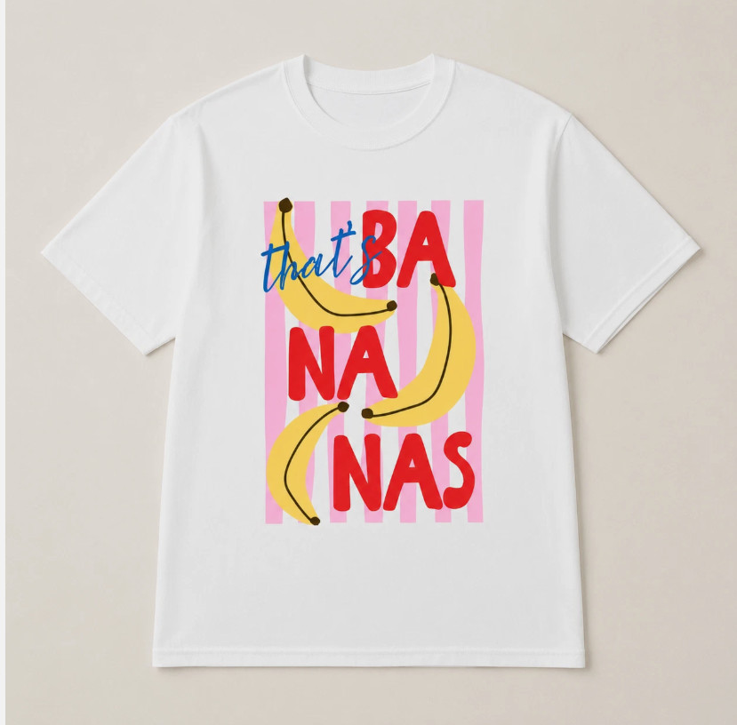 That’s Bananas Shirt Funny Banana Graphic Tee Summer Fruit Pun T-Shirt