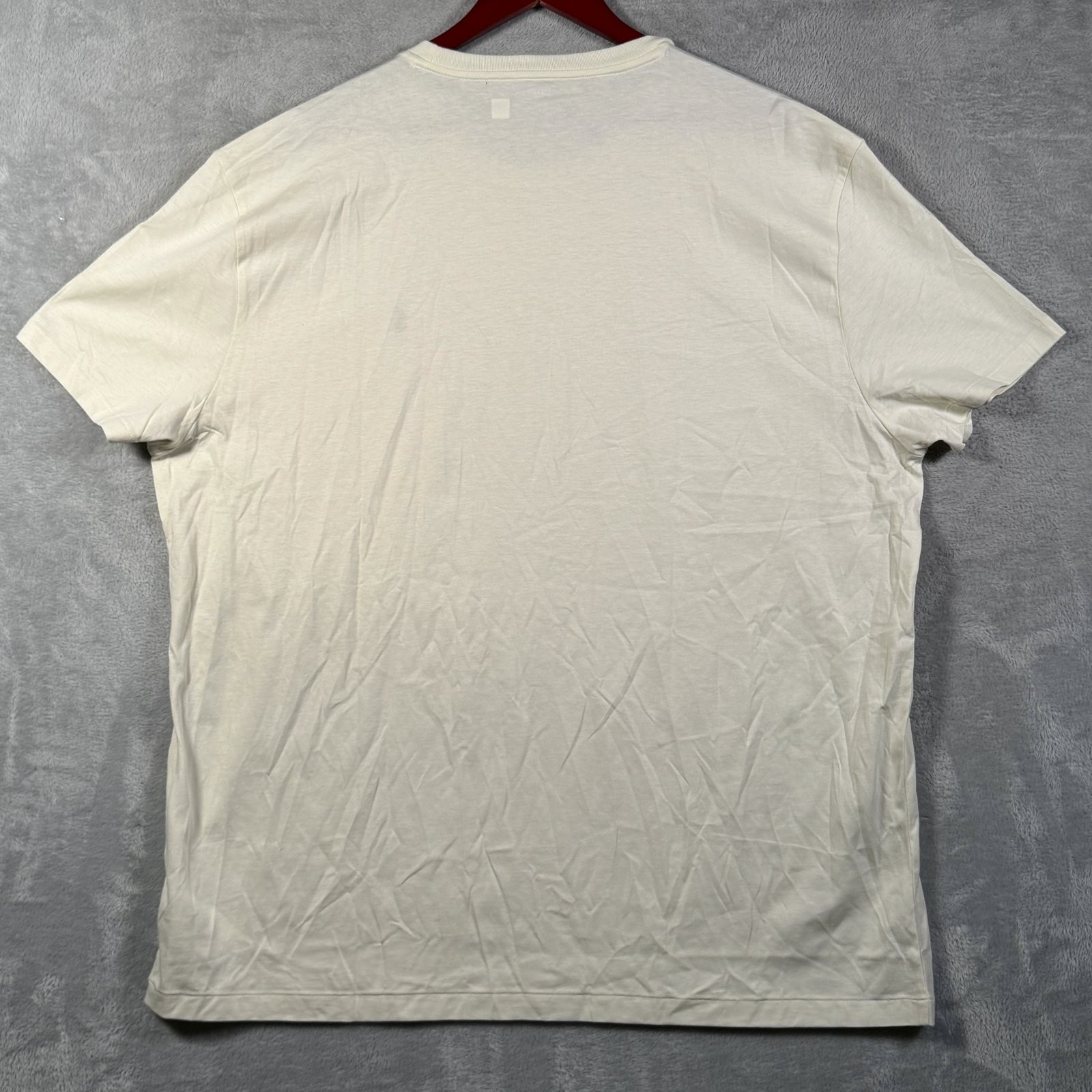 Polo Ralph Lauren T-Shirt Mens XXL Cream Classic Fit Pony Logo Cotton $55
