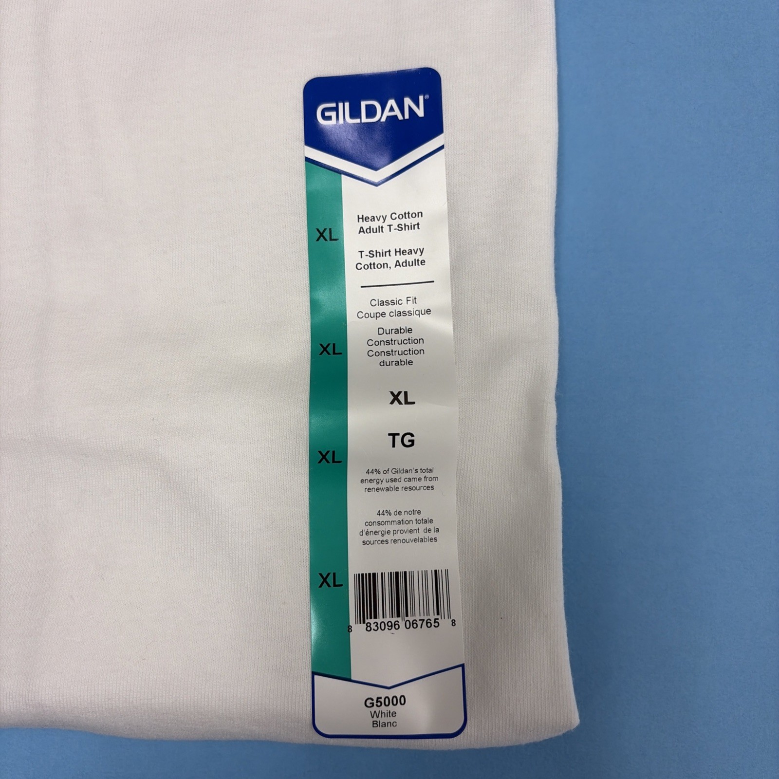 Gildan 5000 (2 Pack) Heavy Cotton Adult T Shirts White Size XL Tee Shirt NEW