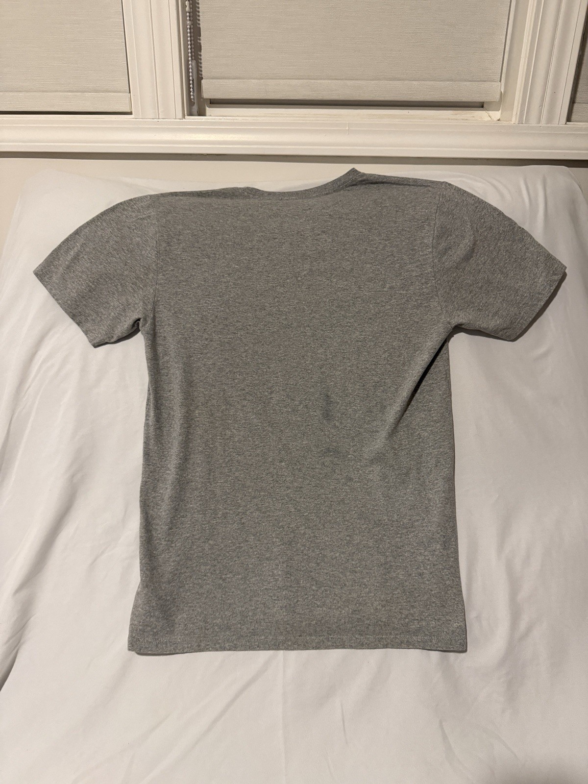 Hurley Gray Cotton Blend Knit Regular Fit Crew Neck Logo Graphic Tee Men’s M