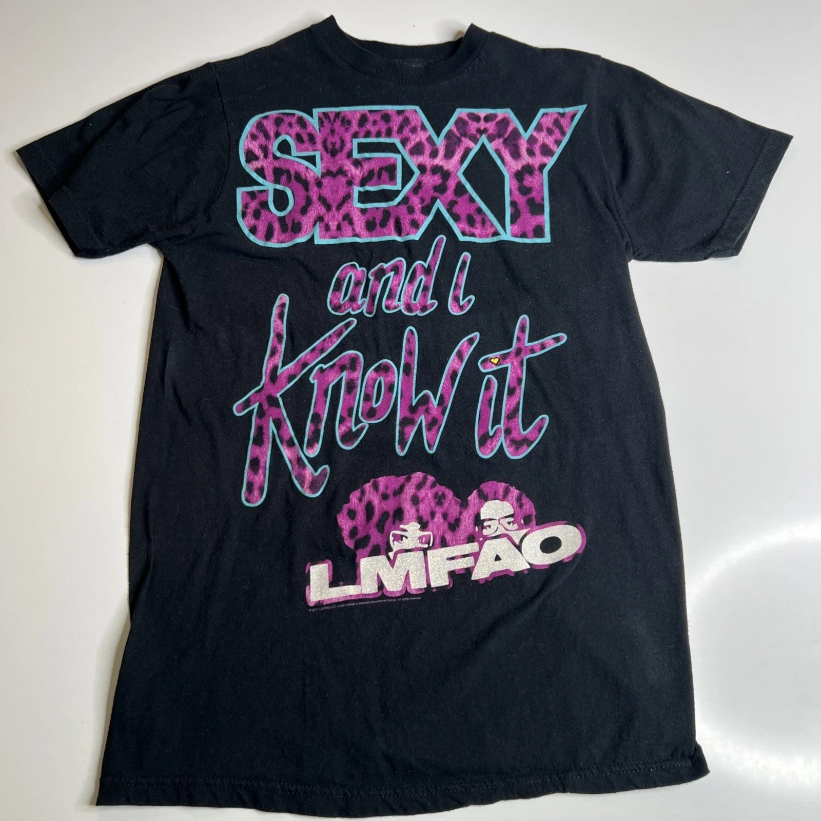 LMFAO Sexy and I Know Tour Black Cotton T Shirt Full Size S-5XL