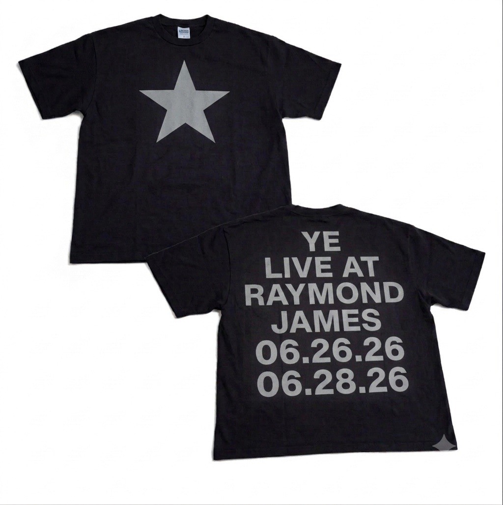 Kanye West YE BULLY Live In Tampa 06.26.26 06.28.26 Concert T Shirt New