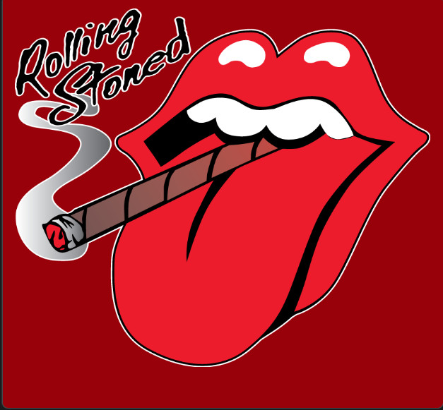 T-SHIRT-ROLLING STONED