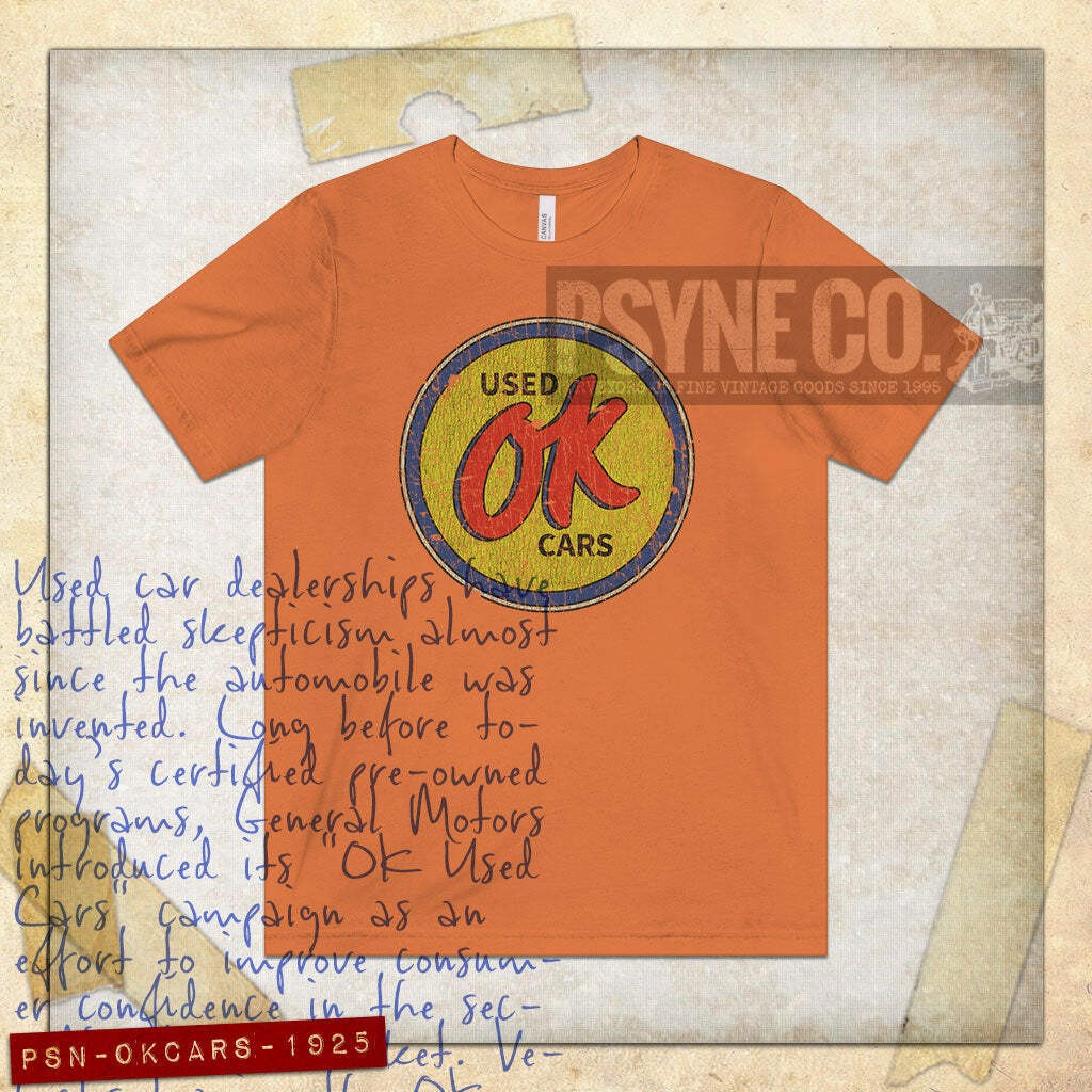 OK Used Cars 1925 Vintage Men’s T-Shirt