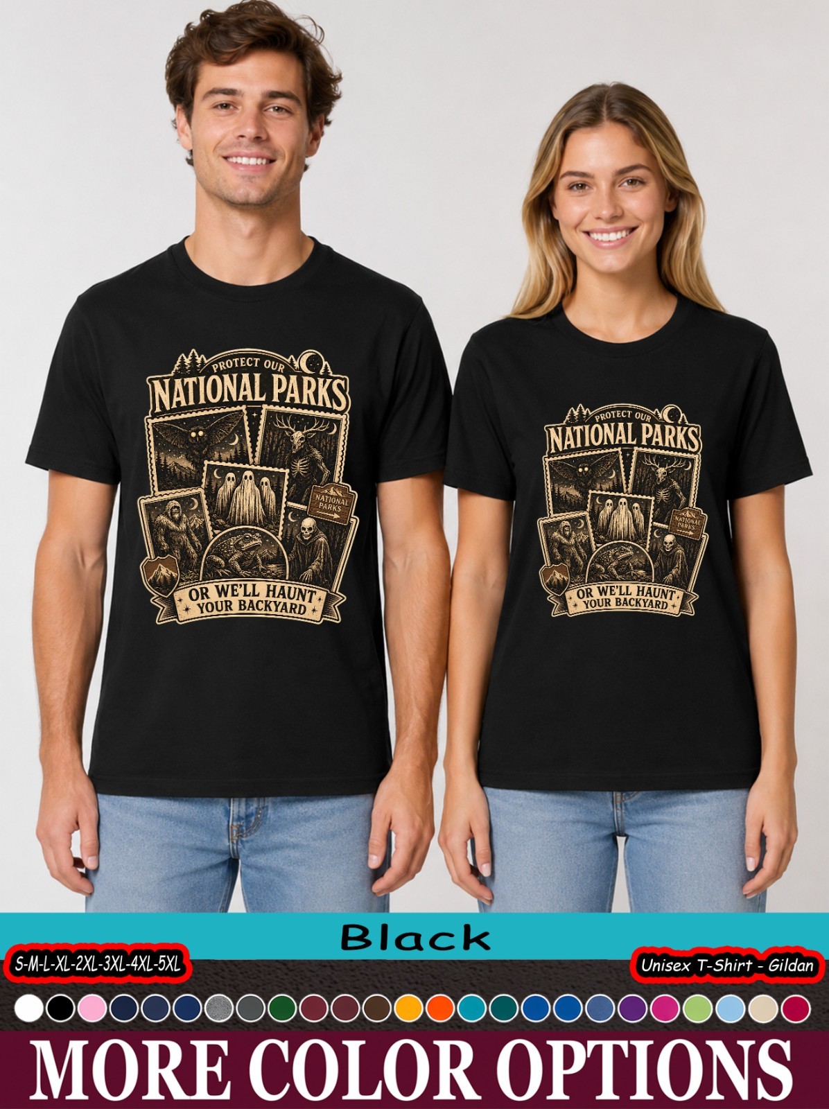 Cryptid National Parks Shirt, We’ll Haunt Your Backyard Tee