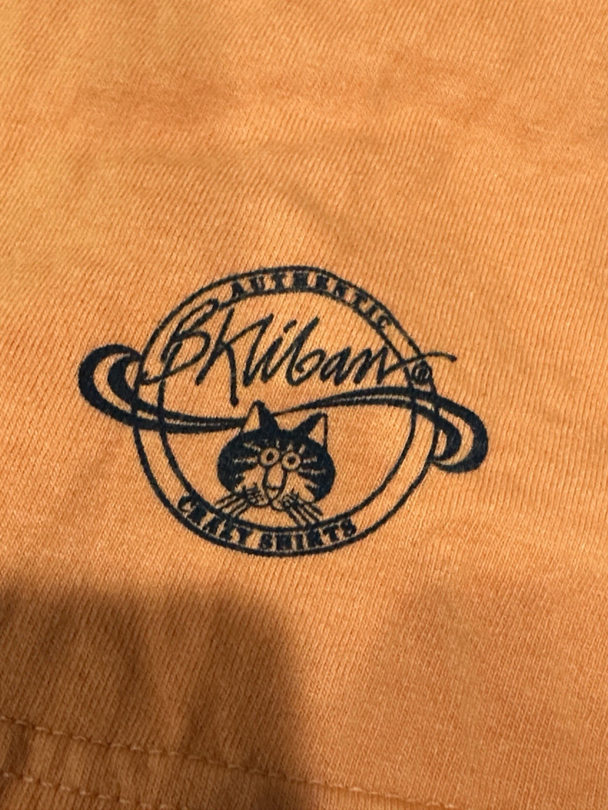 Crazy Shirts Hawaii Adult XL Vintage B Kliban Apricot Dyed Cat Poolside T Shirt