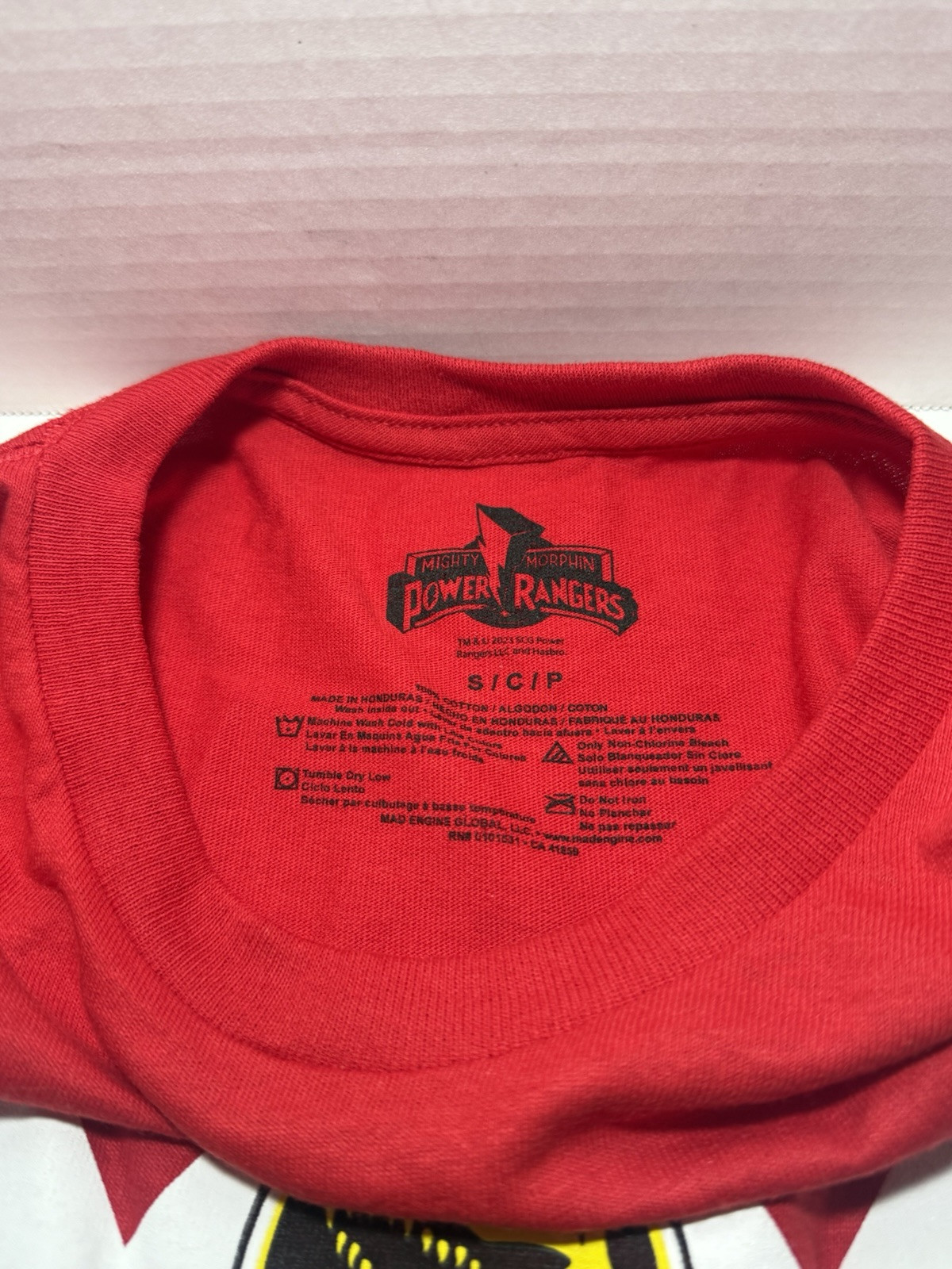 Mighty Morphin Power Rangers Red Halloween Costume Tee