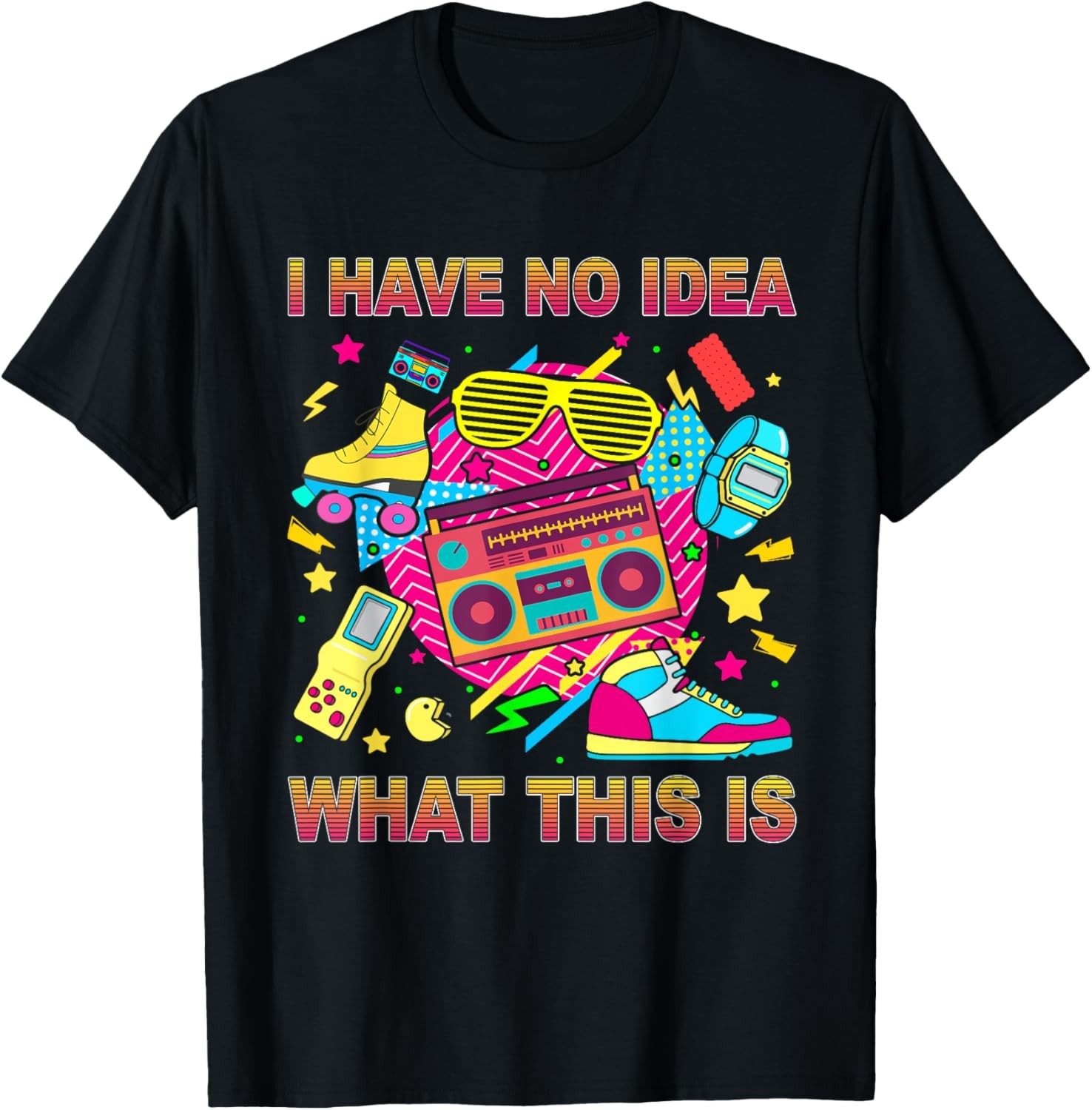 I Have No Idea What This Is Kids 70s 80s 90s Theme Outfit T-Shirt
