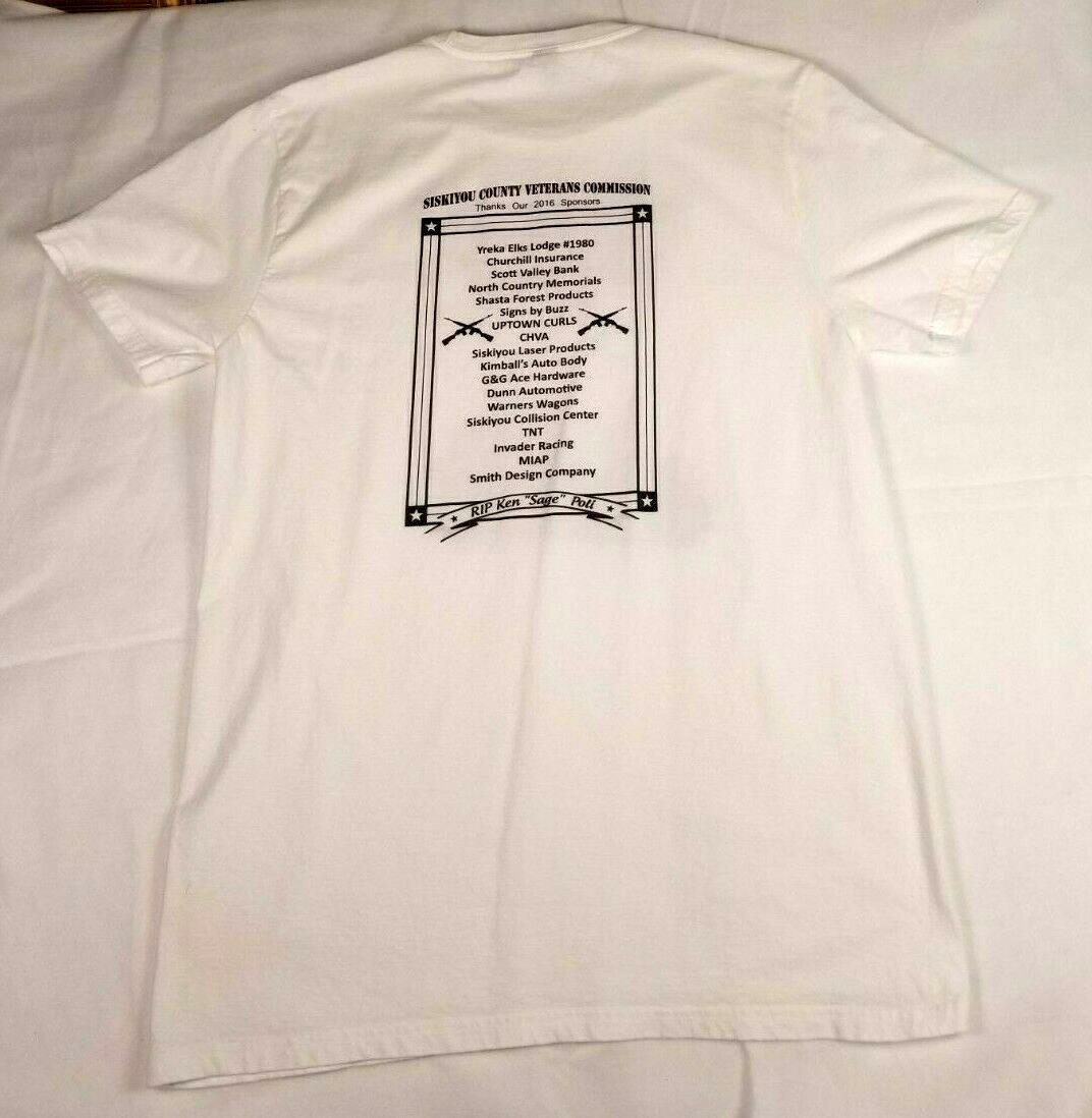 Hot Rods For Heroes Car & Motorcycle Show #3 T-shirt 2016 Siskiyou Yreka Ca (T4H