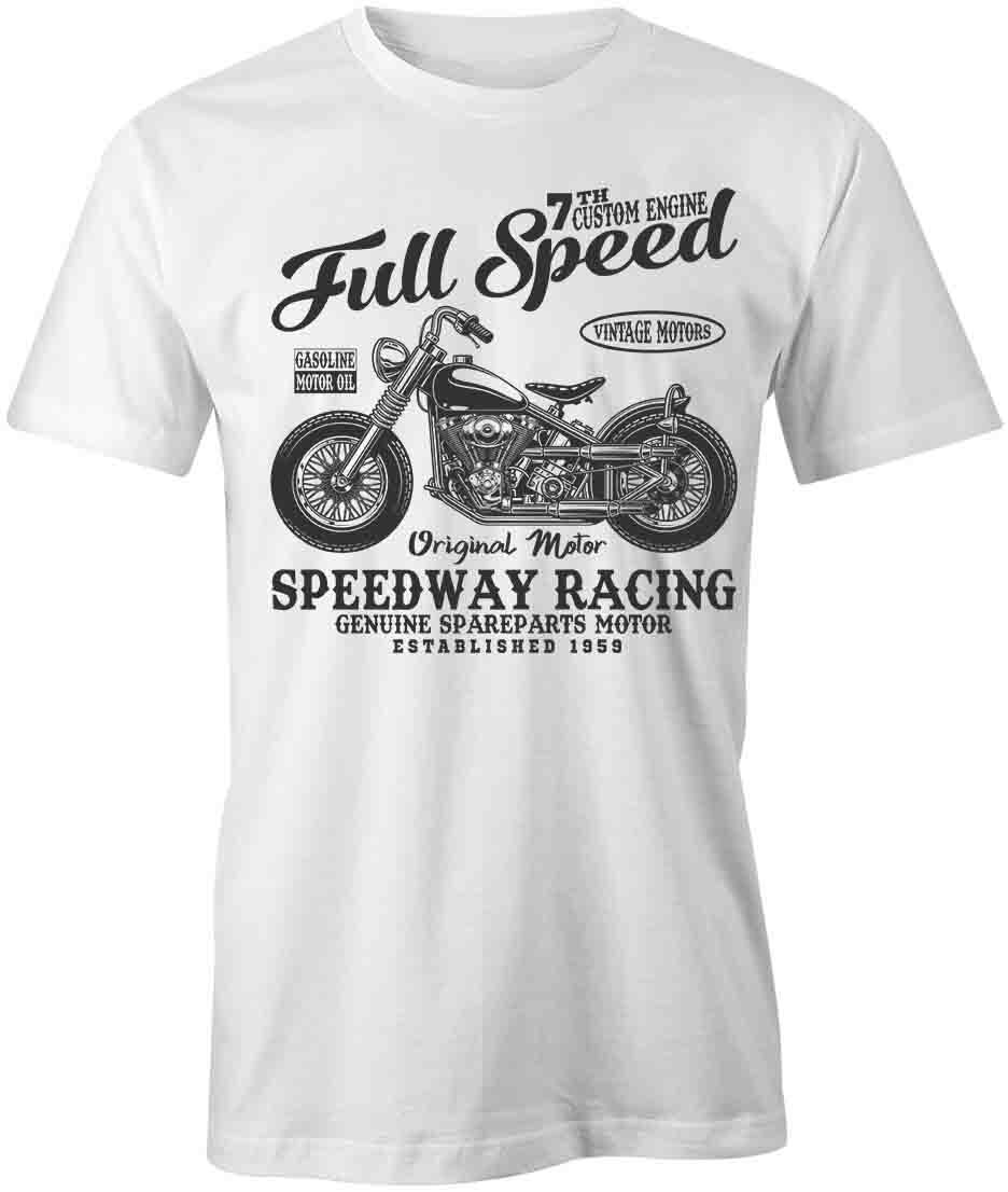 SPEEDWAY RACING TShirt Tee Short-Sleeved Cotton MOTORCYCLE CLOTHING S1WSA195