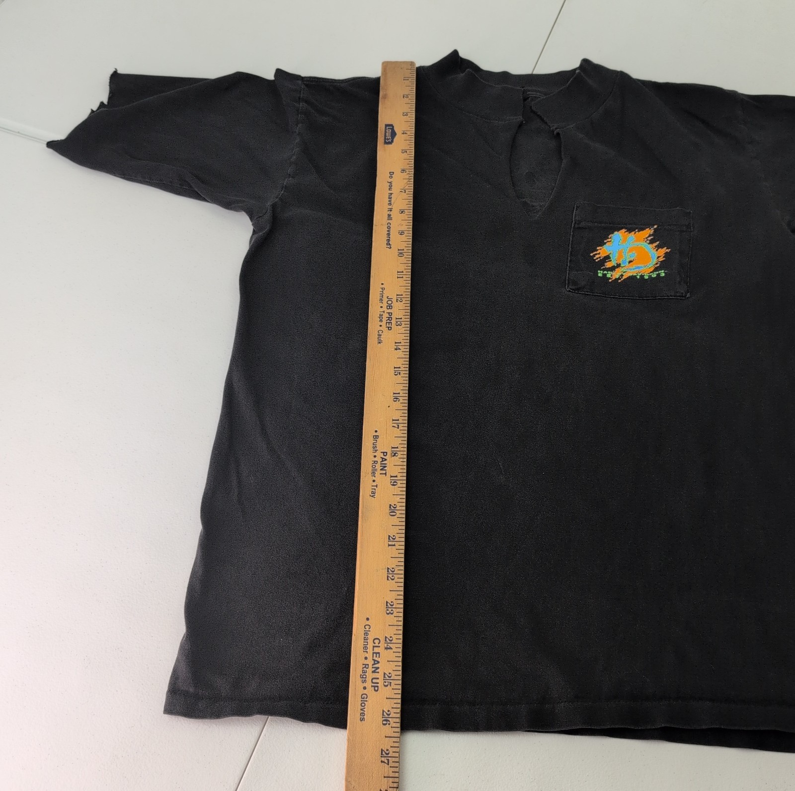 VTG Harley Davidson Streak Lightning Fun Wear Black Long Sleeve Custom Cutoff