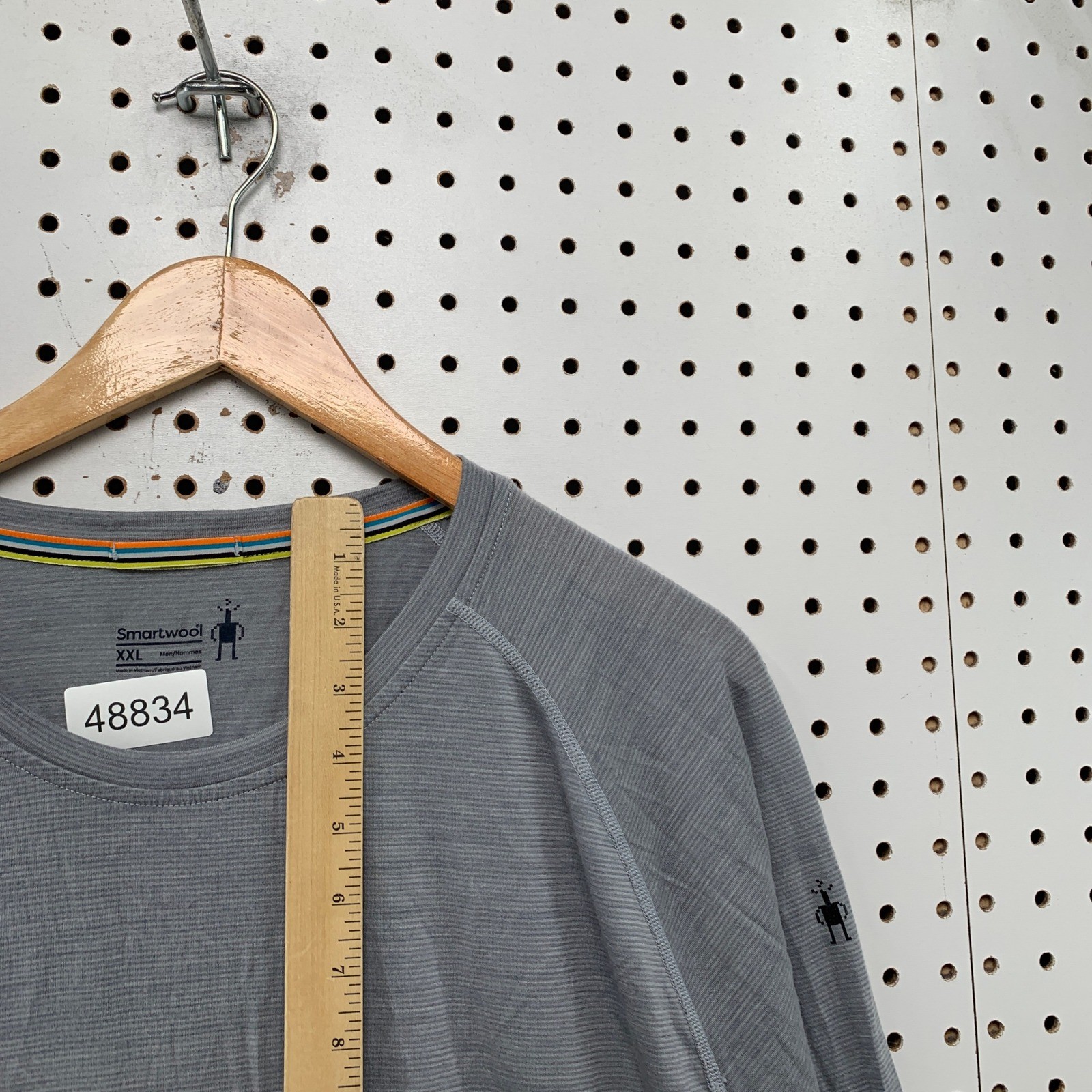 Smartwool T Shirt Mens XXL Grey Long Sleeve Base Layer Raglan Performance Top