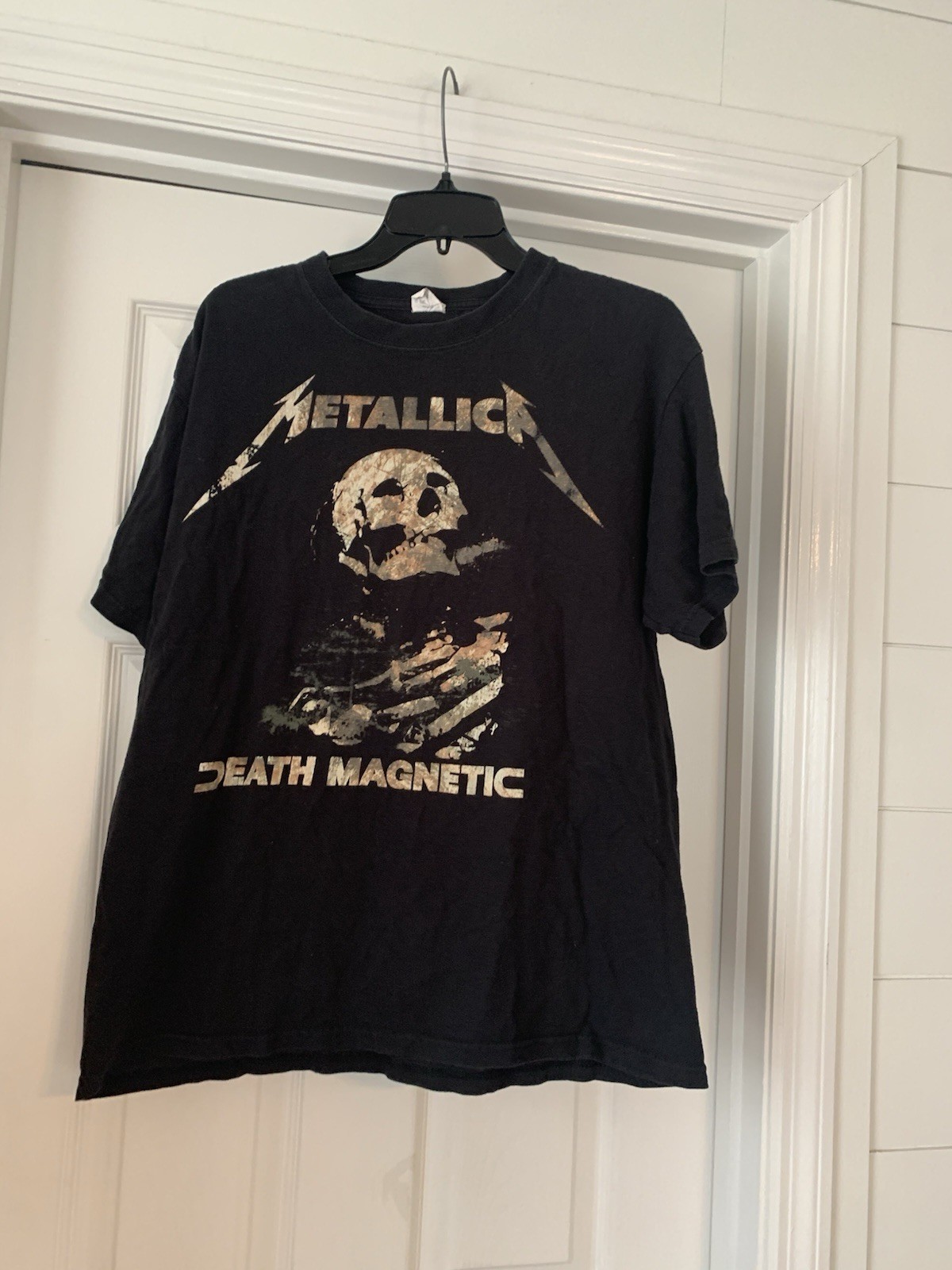 Metallica Death Magnetic World Tour Concert Tee Shirt Large Black Anvil 2008/09