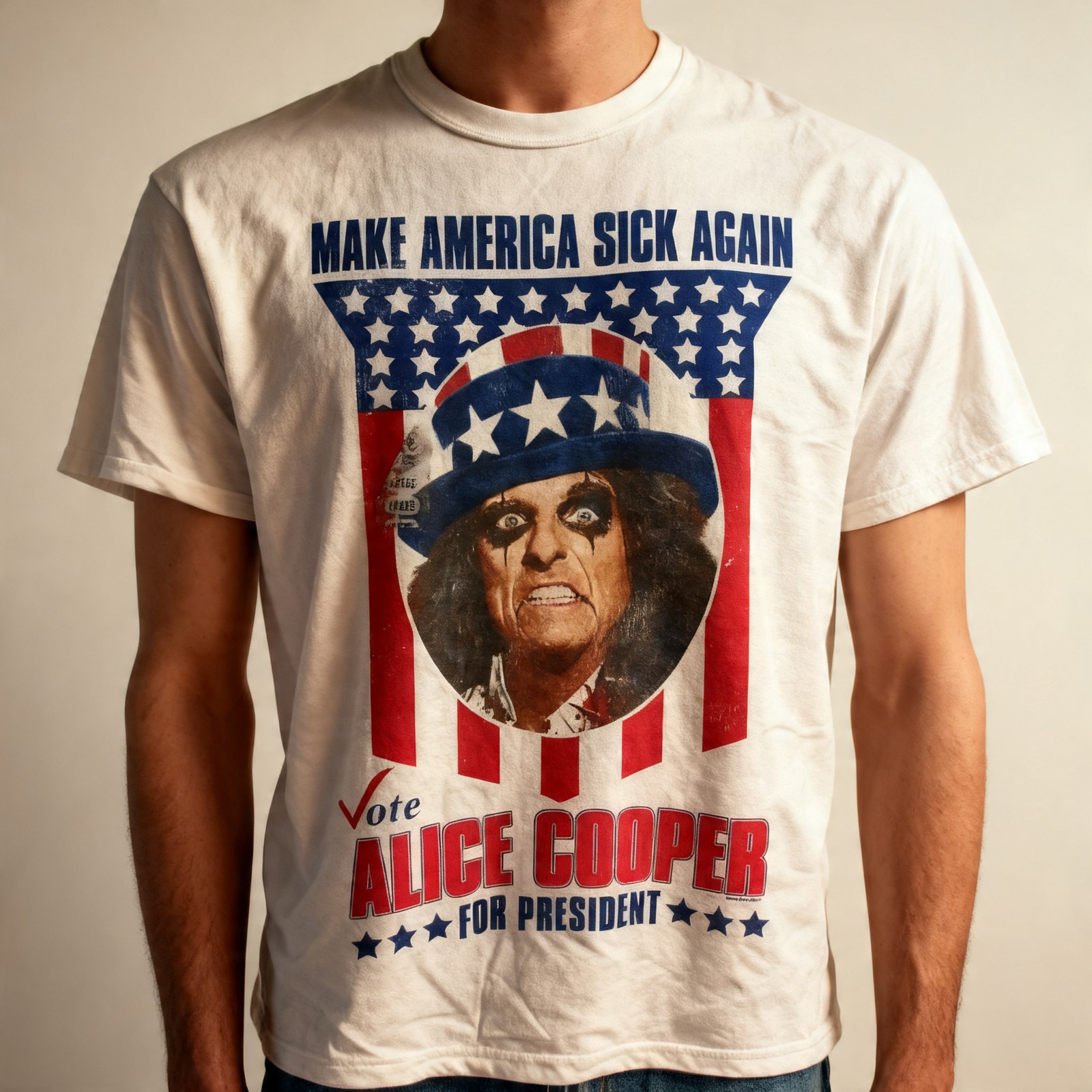 ALICE COOPER Vote For President T Shirt All Size S-5XL