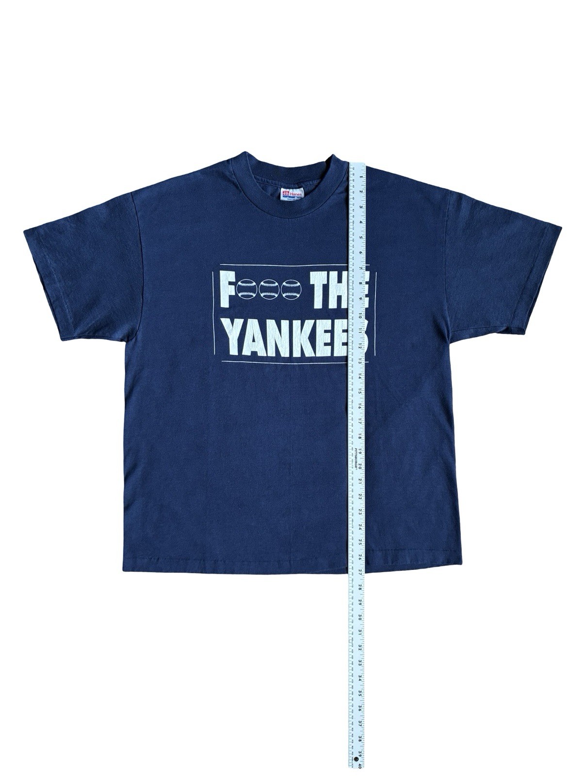 Vintage 90’s F*** The Yankees Graphic Short Sleeved Single Stitch T-Shirt Size L