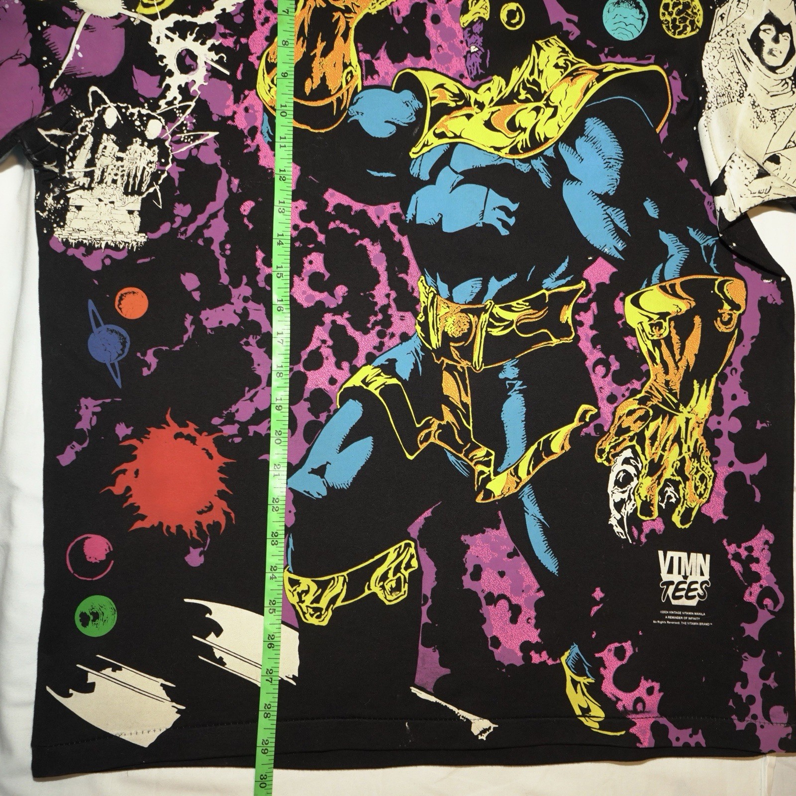 Thanos Mega Print T Shirt Size By Vintage Vitamin marvel