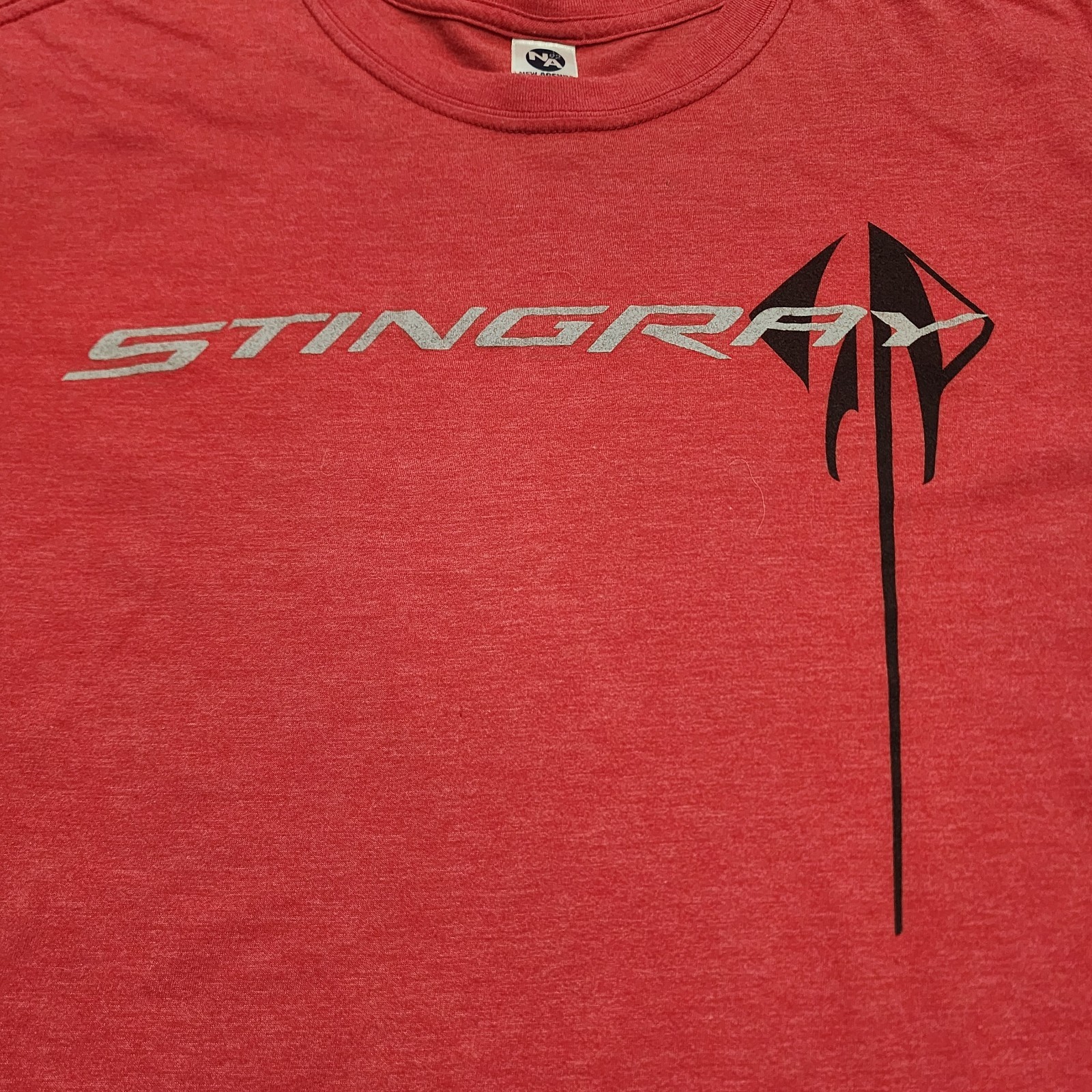 Corvette Stingray Shirt Mens 2XL Red New Agenda Chevy Muscle Car Graphic Tee XXL
