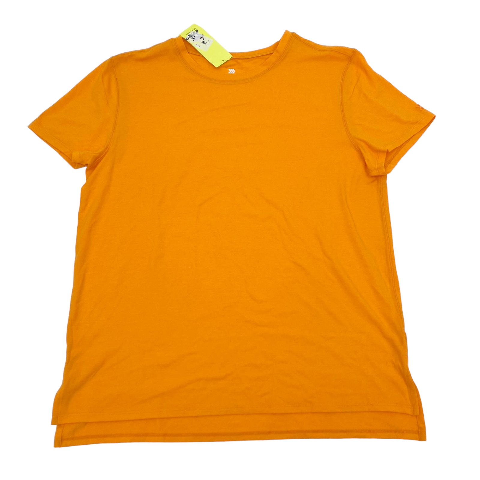 All in Motion Mens Size L Crew Neck Short Sleeve Performance T-Shirt Orange