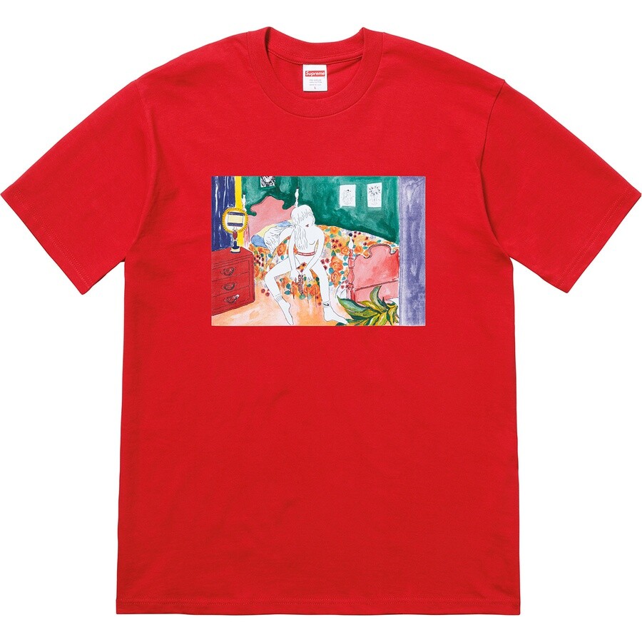 Supreme Bedroom Tee Red Navy Heather Grey F/W 18