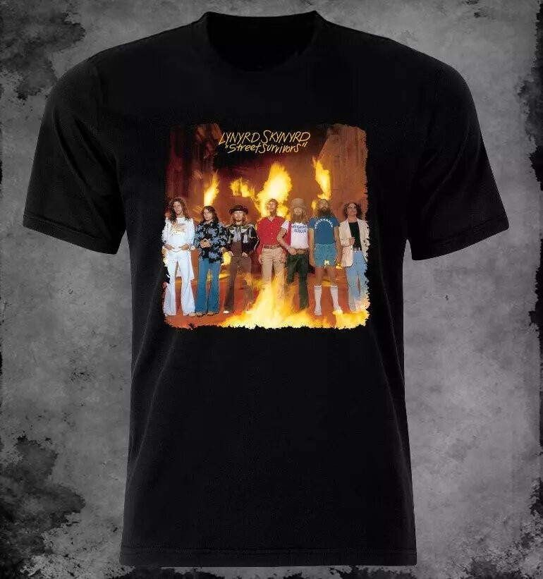 Lynyrd Skynyrd Street Survivors Album Rock Band T-shirt, Size S to 5XL
