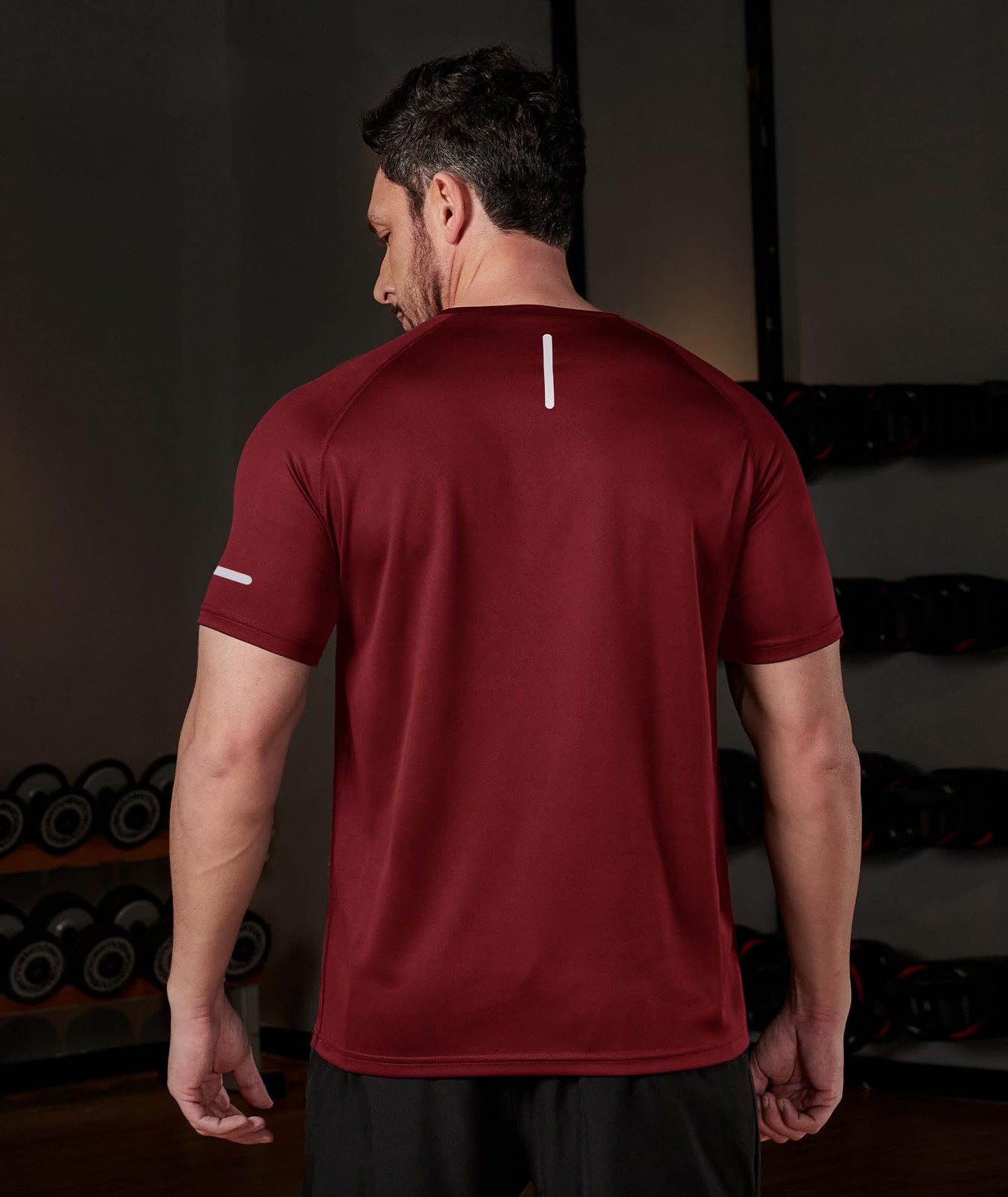 5 Pack Workout Shirts for Men Mesh Fast Dry Gym Shirts Moisture Wicking Short…