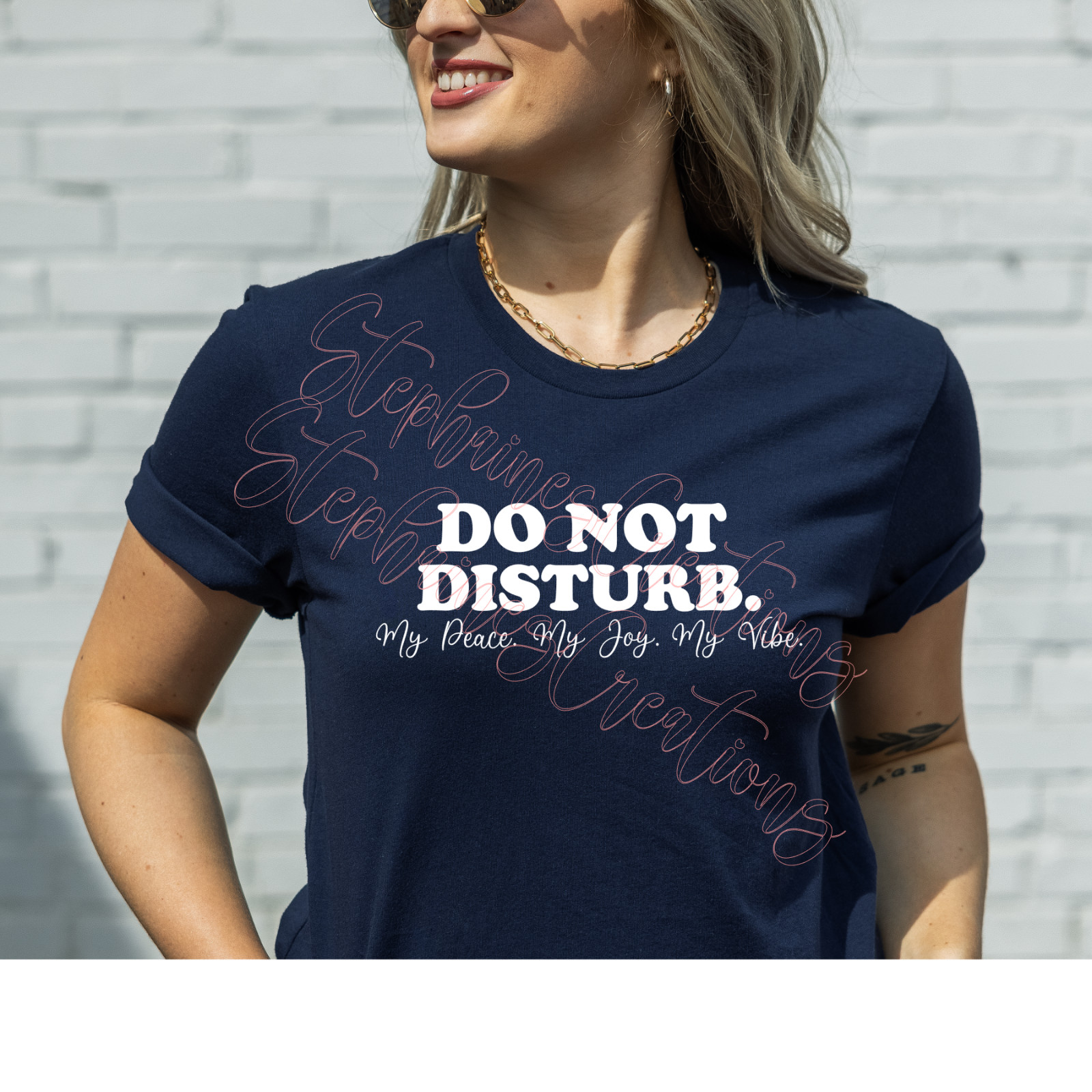 Do Not Disturb My Peace, My Joy, My Vibe T-Shirt Glitter Available!